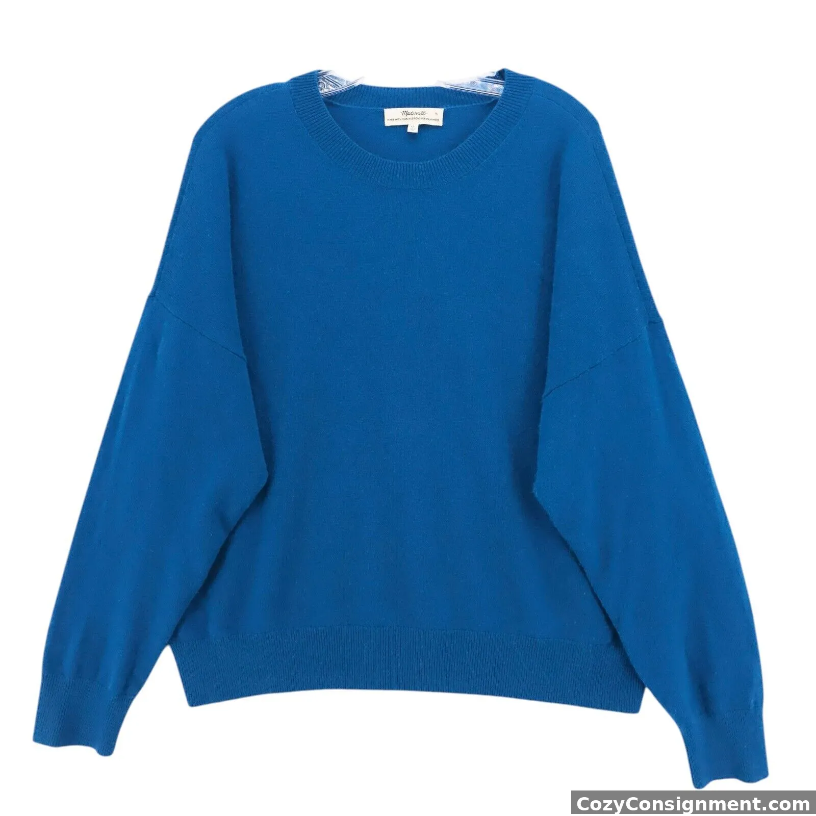 MADEWELL Blue (Re)sponsible Cashmere Sweater Pullover Soft Size XL