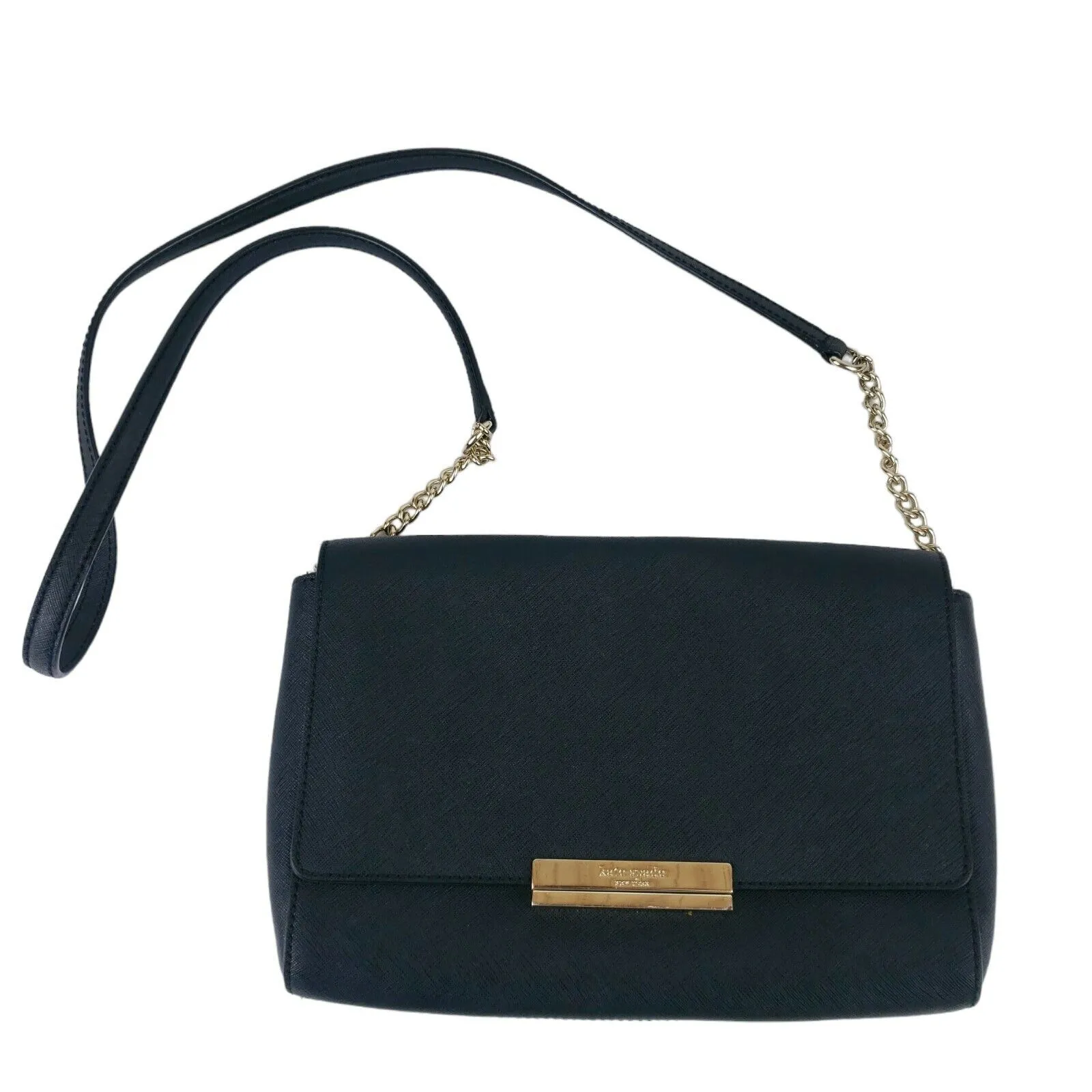 KATE SPADE  Remi Maiden Way Black Saffiano Leather Crossbody Shoulder Bag