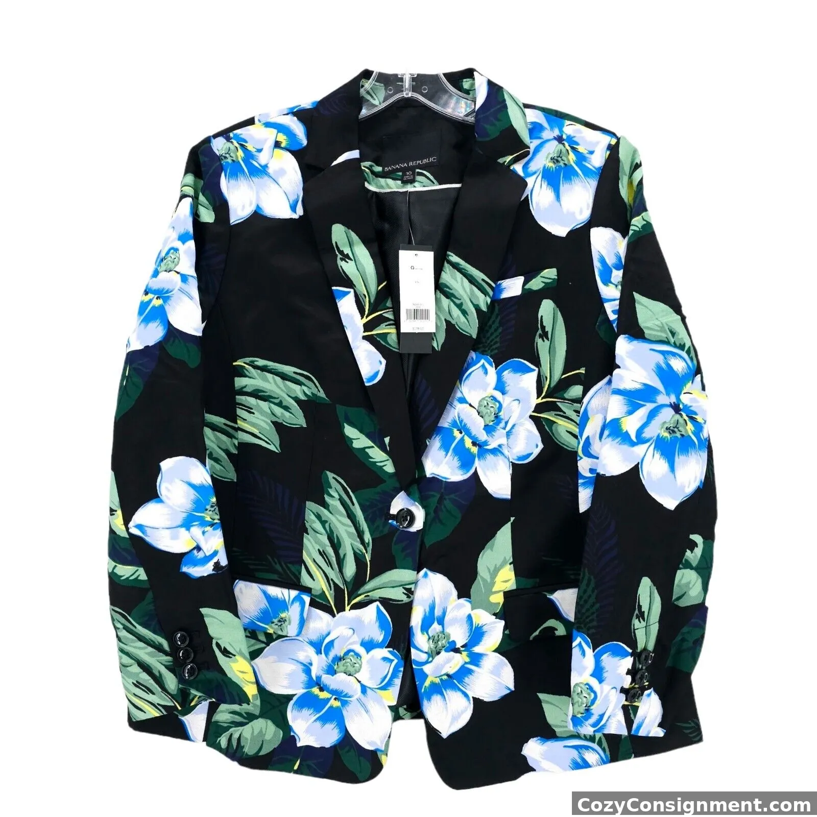 NWT Banana Republic Chelsea Floral Tropical Blazer Size 10