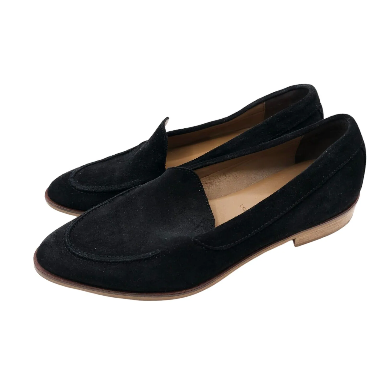 EVERLANE - The Modern Loafer Black Womens Suede Slip on Pointed  Size 8.5