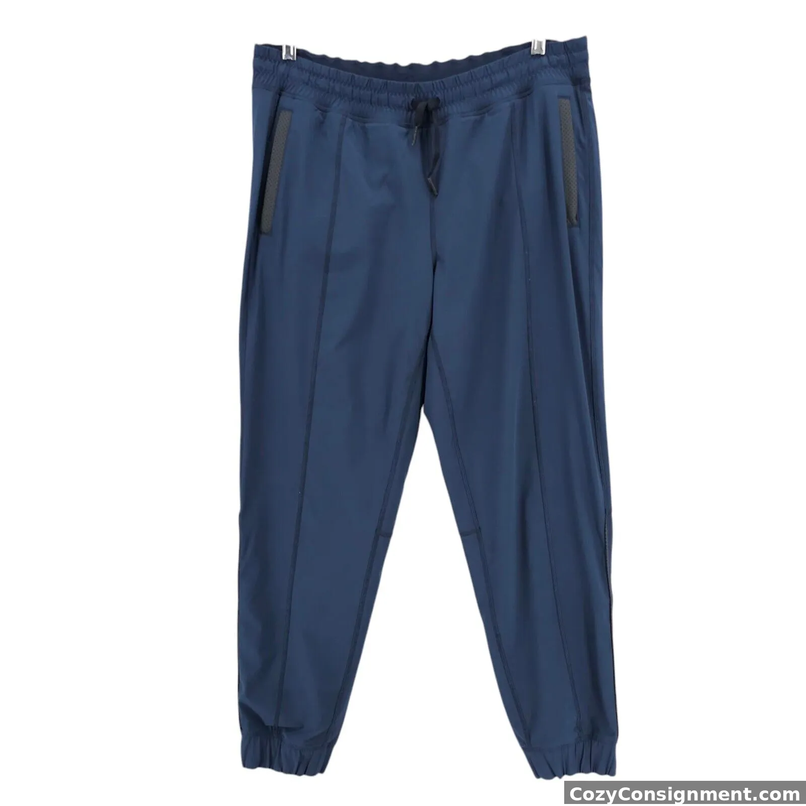 LULULEMON Track To Reality Joggers Pants Blue Coolmax Lined Size 10