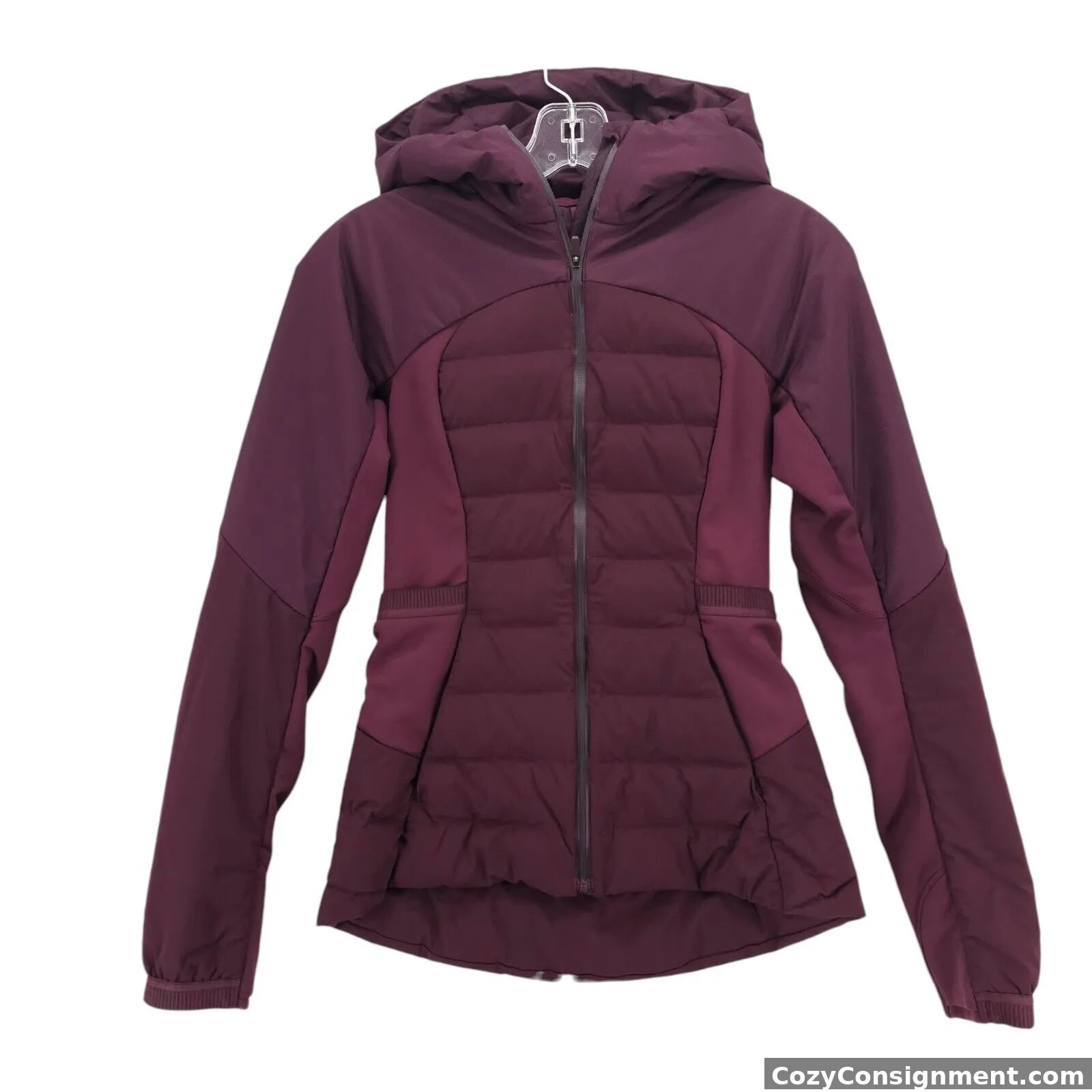 LULULEMON Down for it All Jacket Garnet Purple Hooded Insulated Size 4