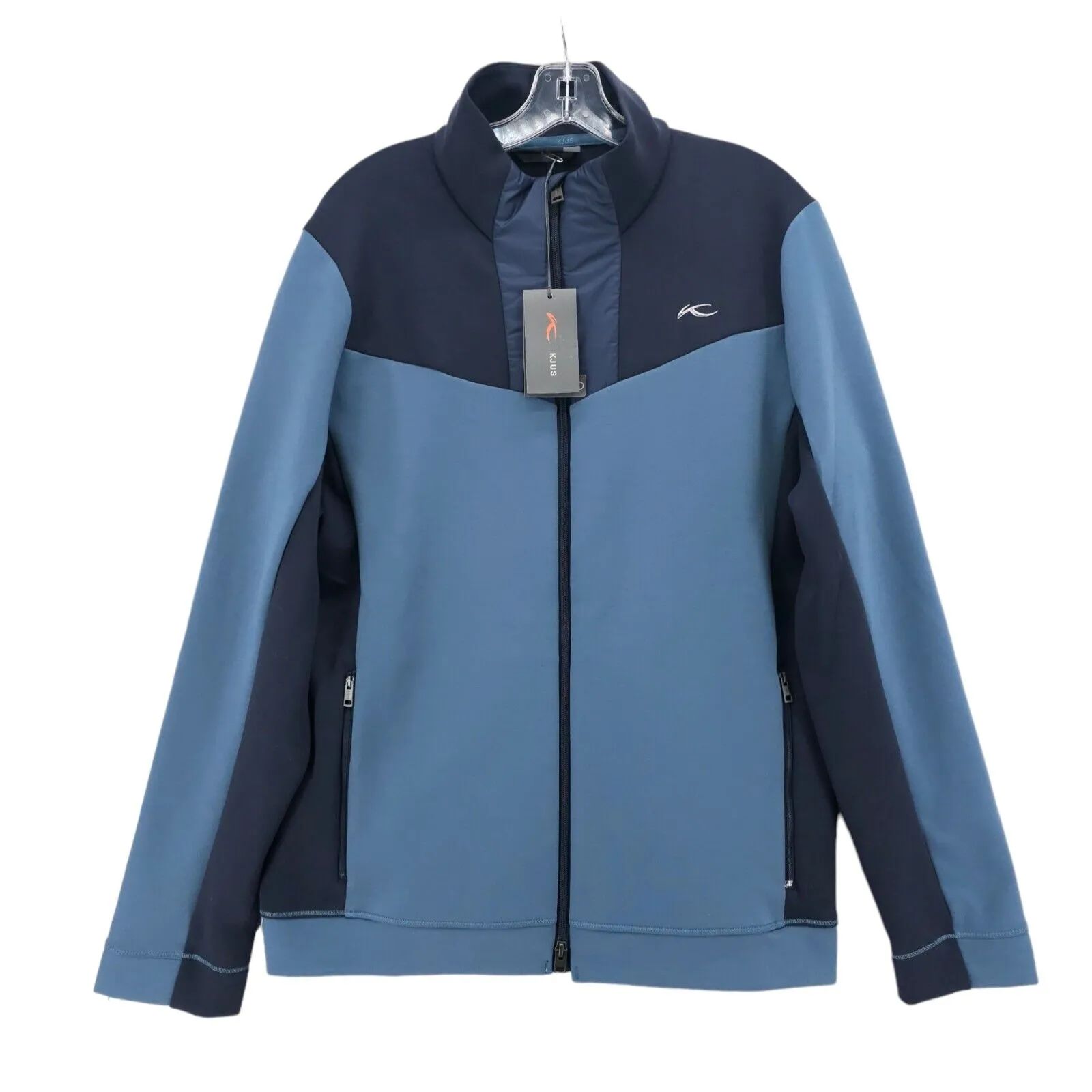 KJUS Formula Midlayer Jacket Men's Blue Colorblock Full Zip Size 54 - XL