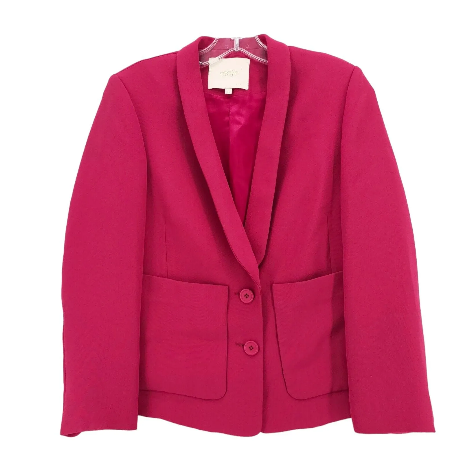 MAJE Hot Bright Pink Blazer Jacket Women’s Size FR 36 - US SMALL