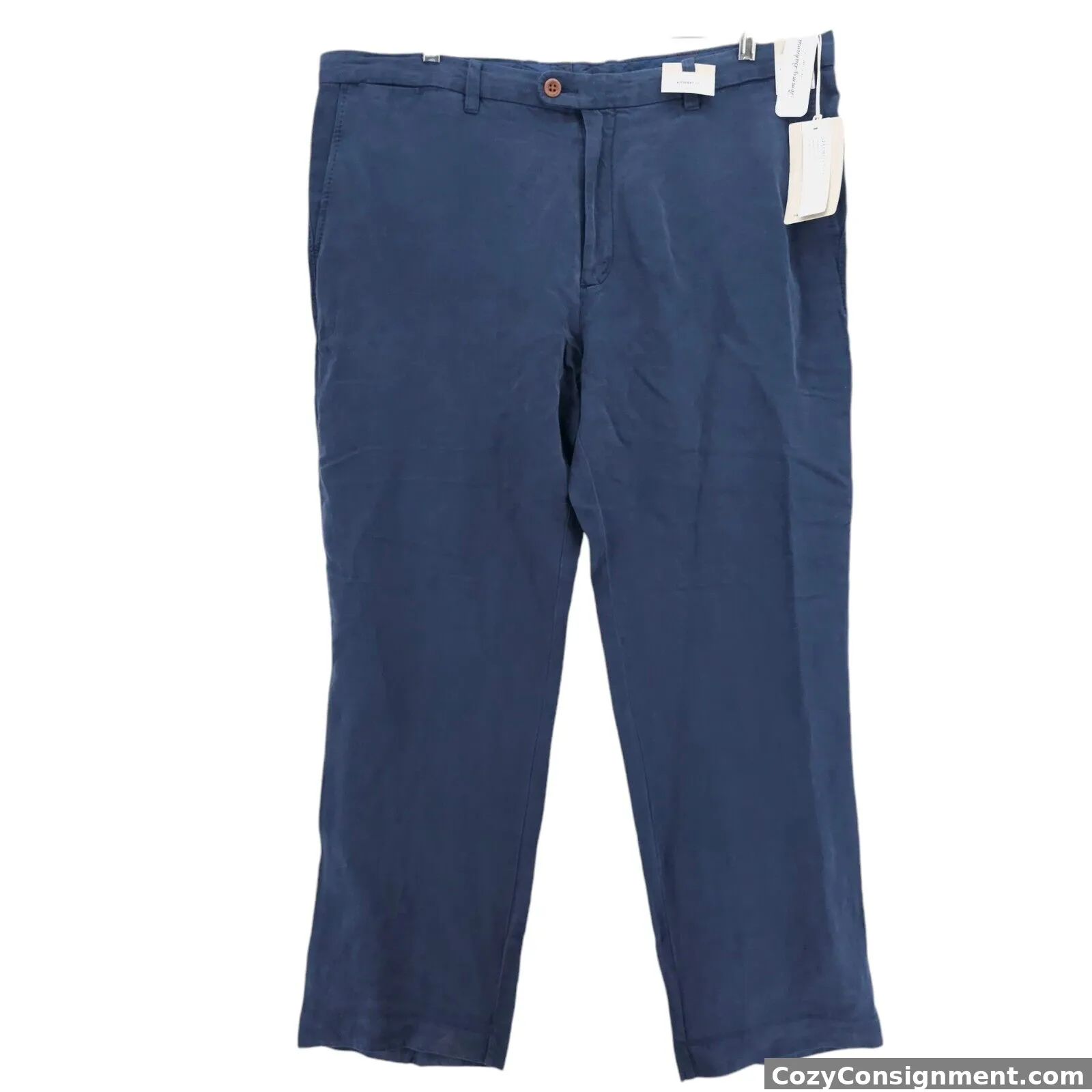 NWT TOMMY BAHAMA La Jolla Linen Blend Pants Maritime Blue Size 40x30