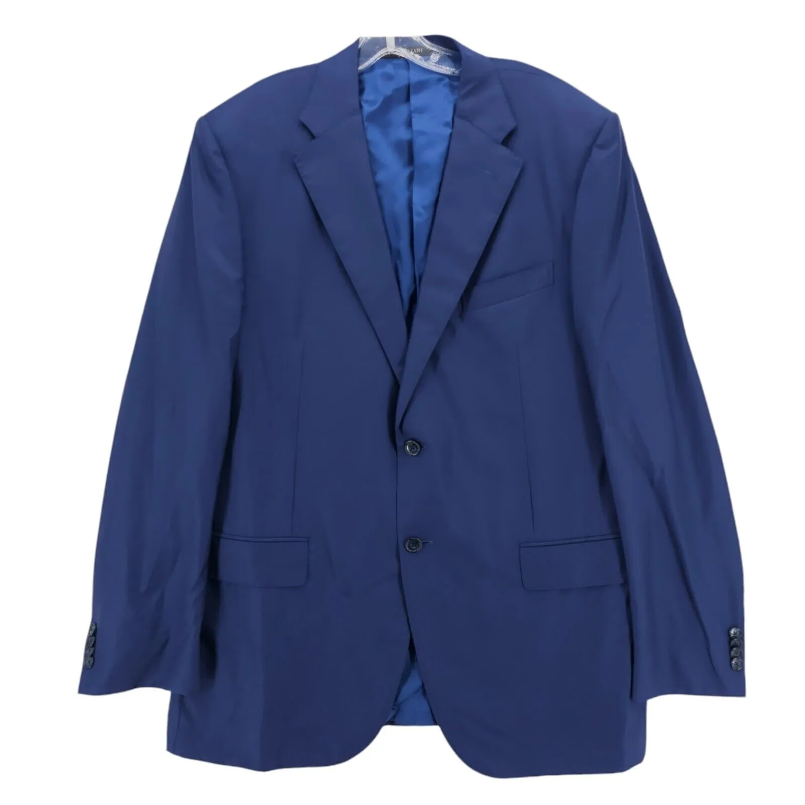 CORNELIANI Blue Leader Blazer Jacket Sport Coat 100% Wool Size IT 56L - US 46L