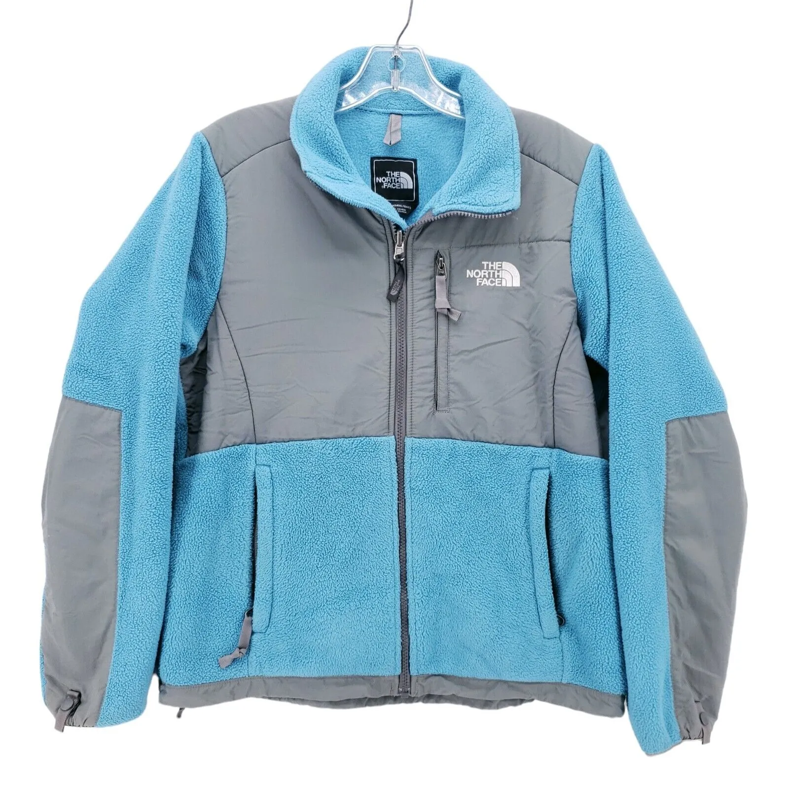 The North Face Denali Fleece Polartec Full Zip Jacket Blue Gray Women's SMALL