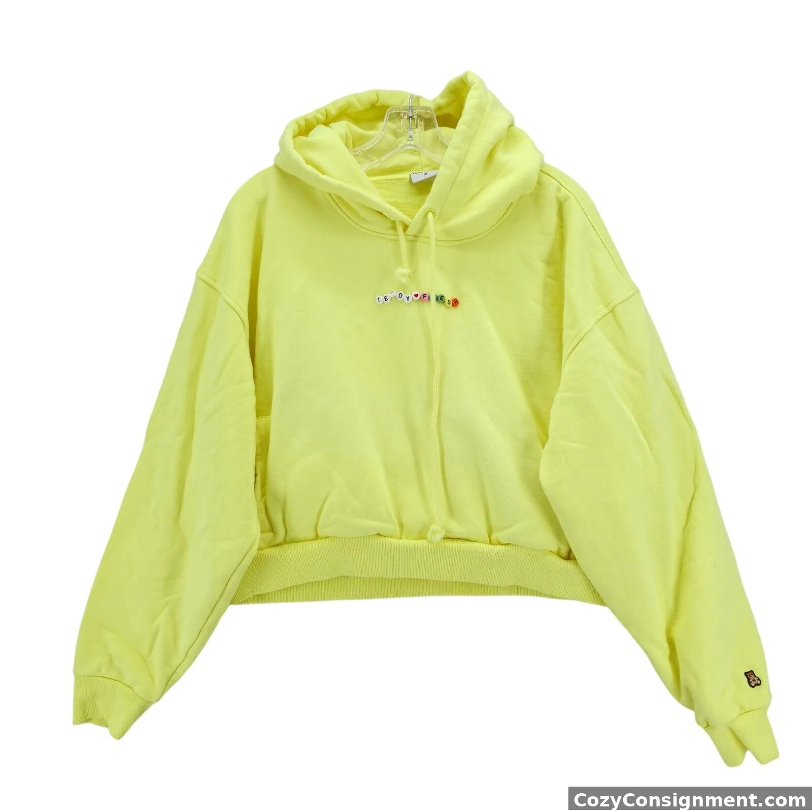 TEDDY FRESH Neon Yellow Hoodie Women's Size XL