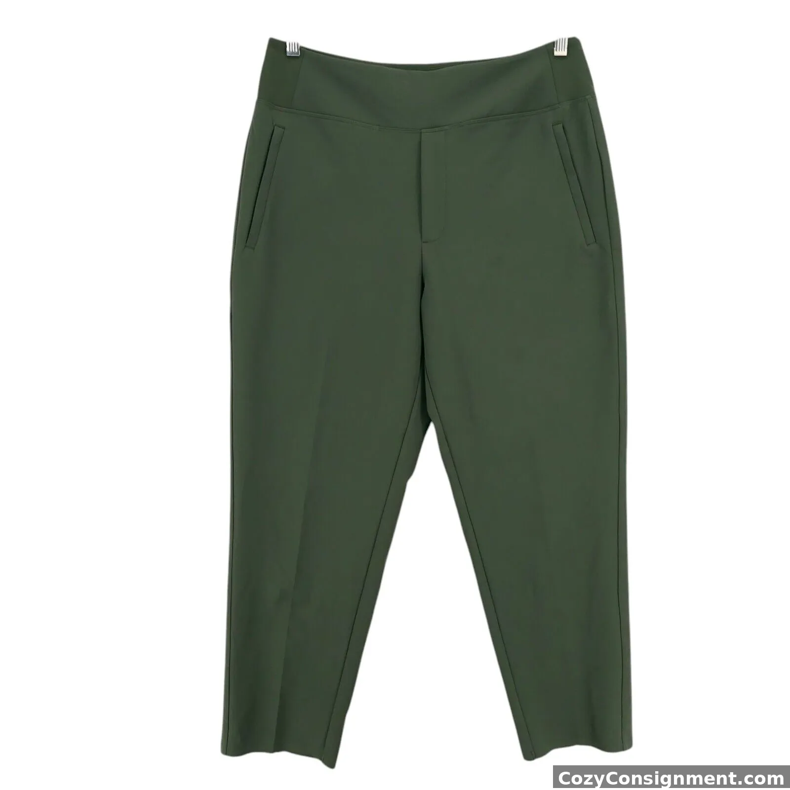 ATHLETA Green Endless High Rise Pants Casual Office Commute Size 12