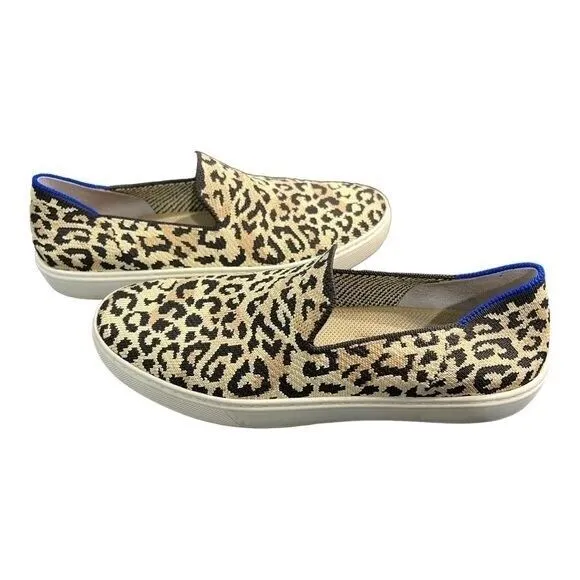 ROTHY'S Camo Cat Flats Slip On Sneakers Animal Print Size 8.5