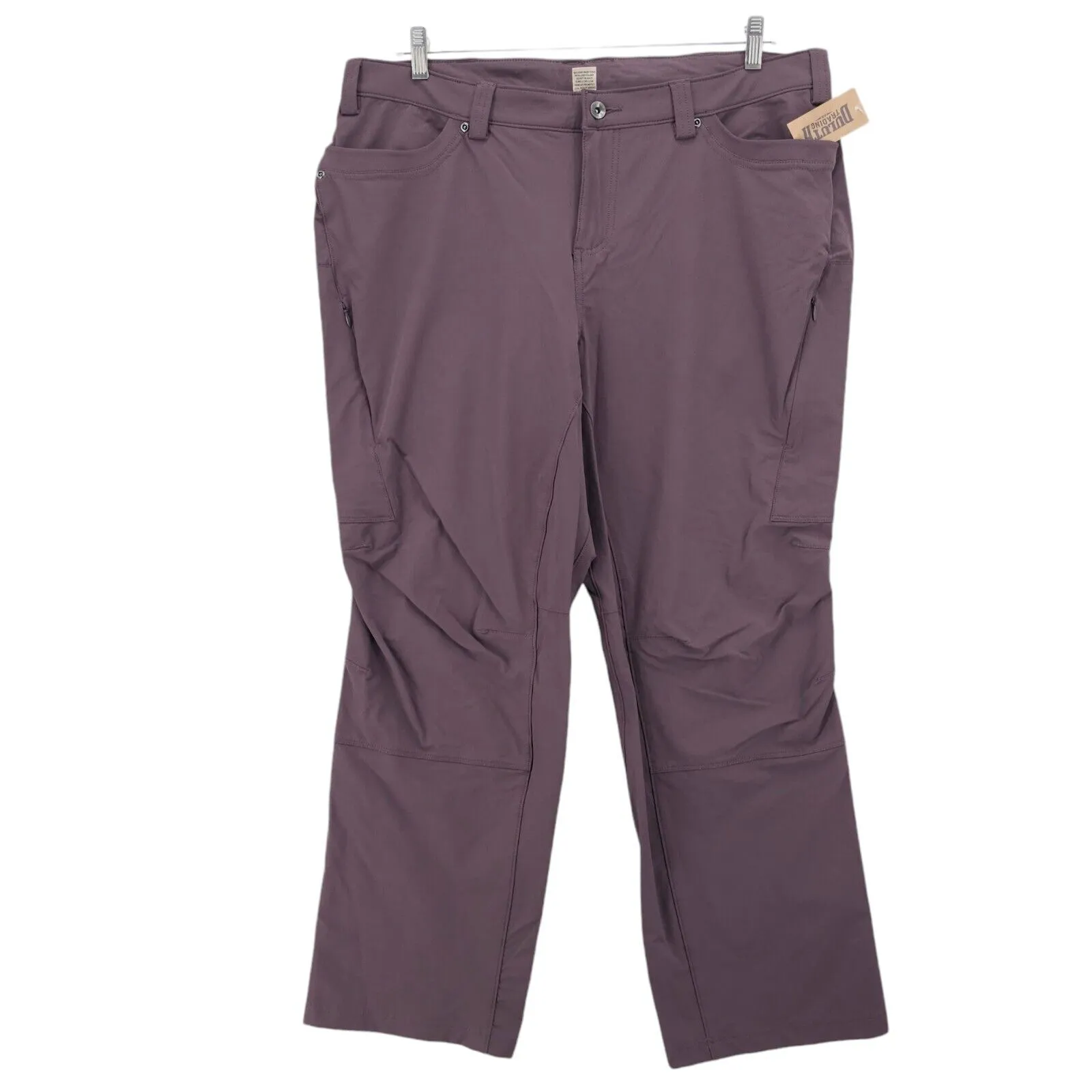 NWT DULUTH  TRADING Flexpedition Boot Cut Pants Purple Mauve Plum Hiking 18W x31