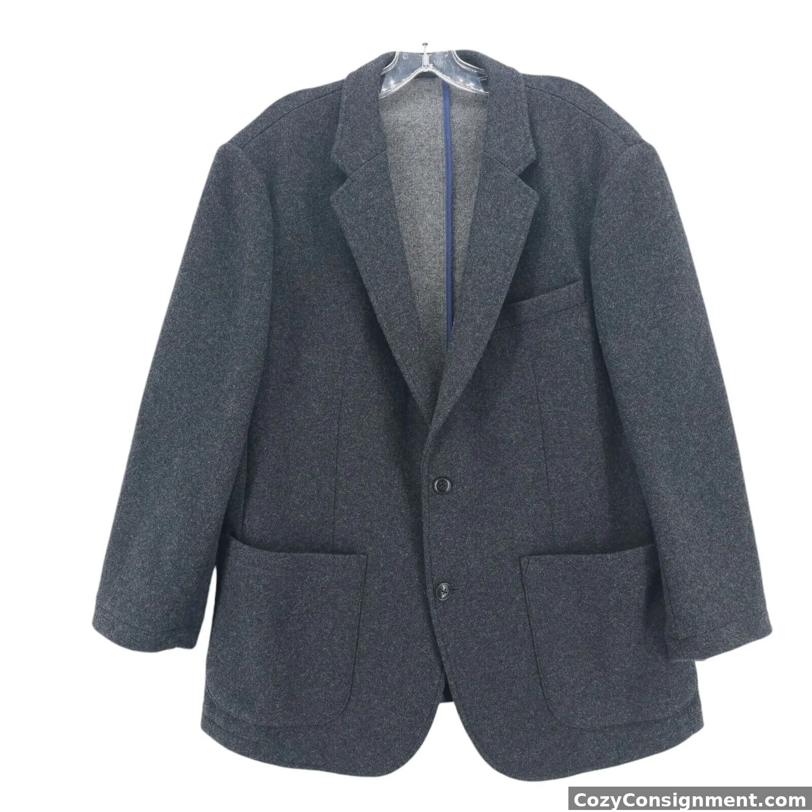 NWT LUCKY BRAND Gray Wool Blend Blazer Jacket Sport Coat Size 42R