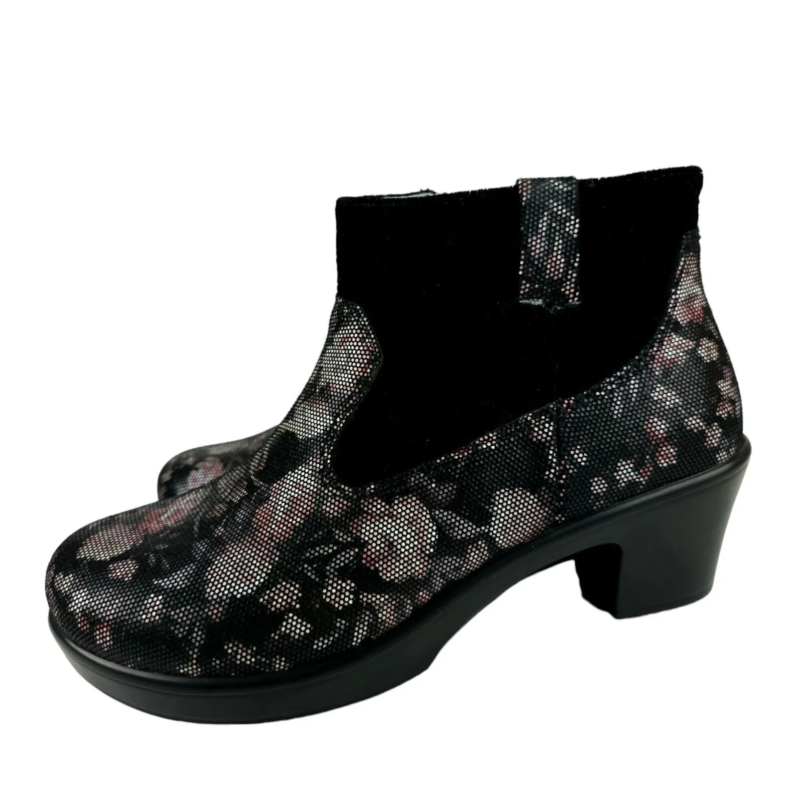 ALEGRIA Hayden Dame Career Fashion Boot HAY-579 Black Pink Floral EU 38 US 8-8.5