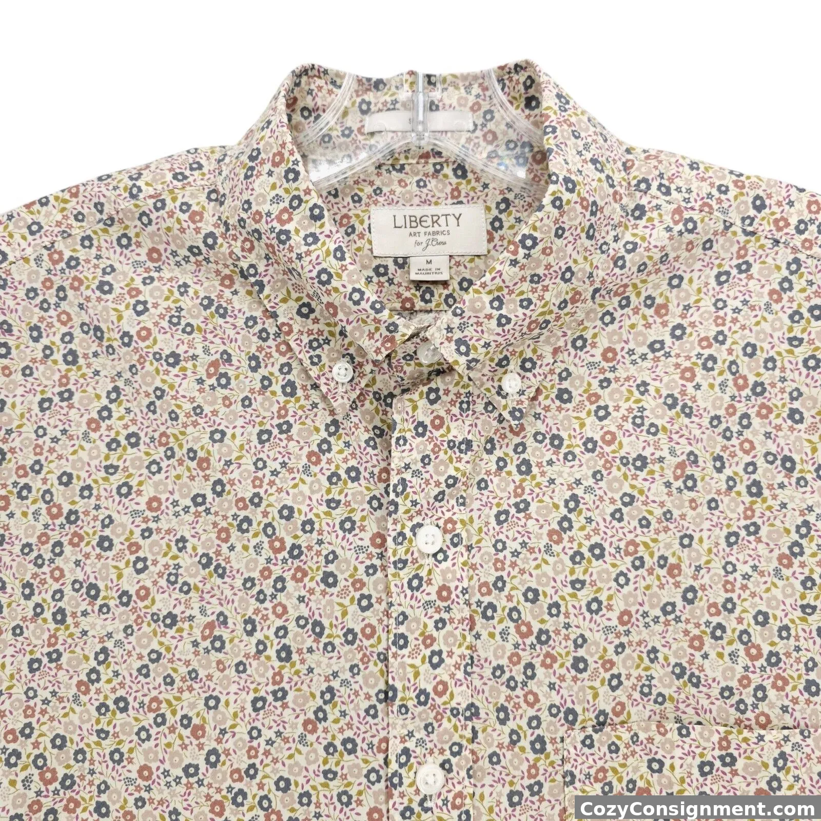 J. Crew X Liberty Art Fabric Ditsy Floral Print Shirt SLIM FIT Size MEDIUM