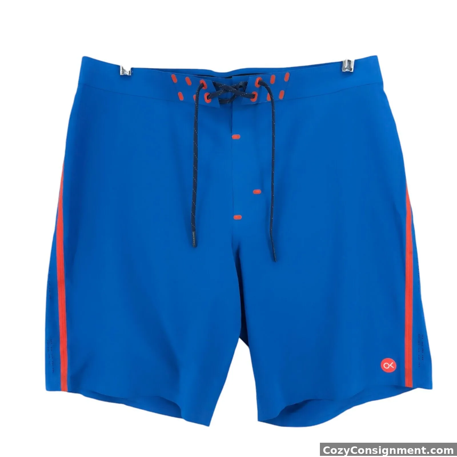 OUTERKNOWN APEX Trunks Kelly Slater Board Shorts Bright Blue Orange EUC Size 34