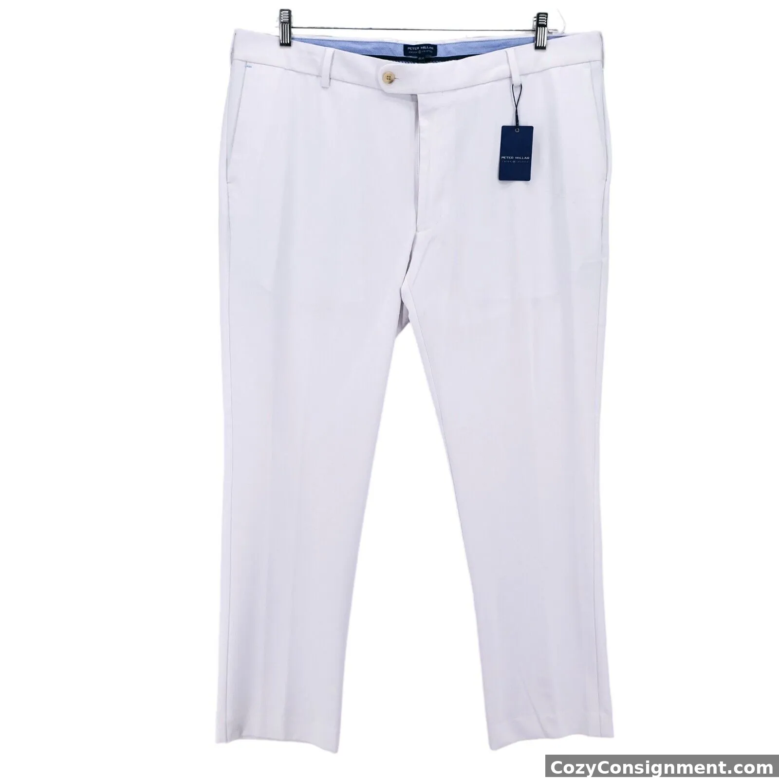 NWT Peter Millar Crown Crafted Surge Performance Trouser Golf Pants White 40x30