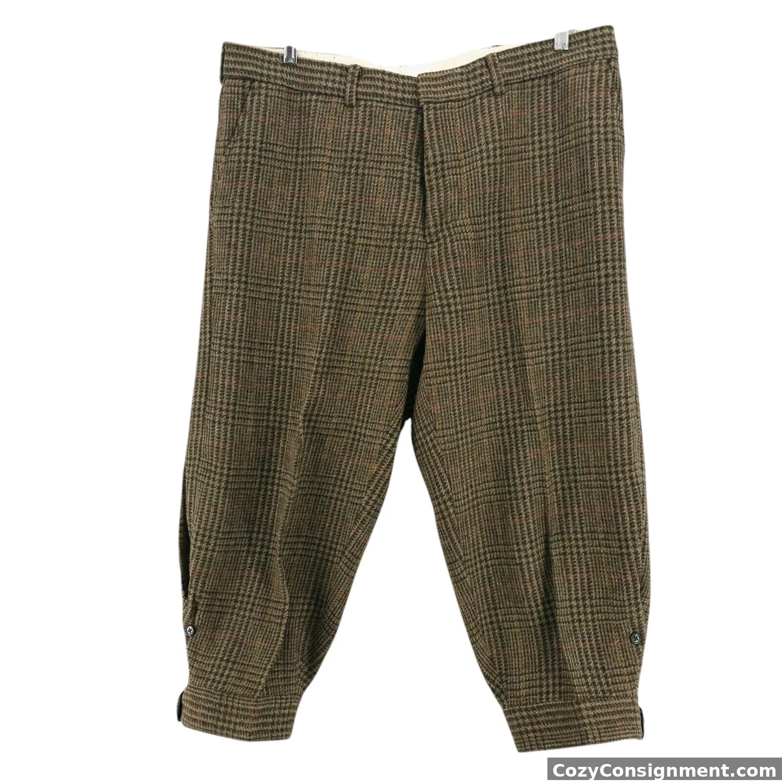 RALPH LAUREN 100% Wool Houundstooth Plaid Breeks Hunting Pants Size 40