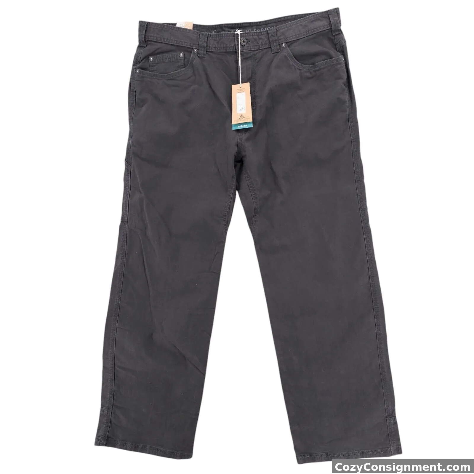 NWT PRANA Bronson Pants Men's Charcoal Gray Hiking Outdoor Size 40x32