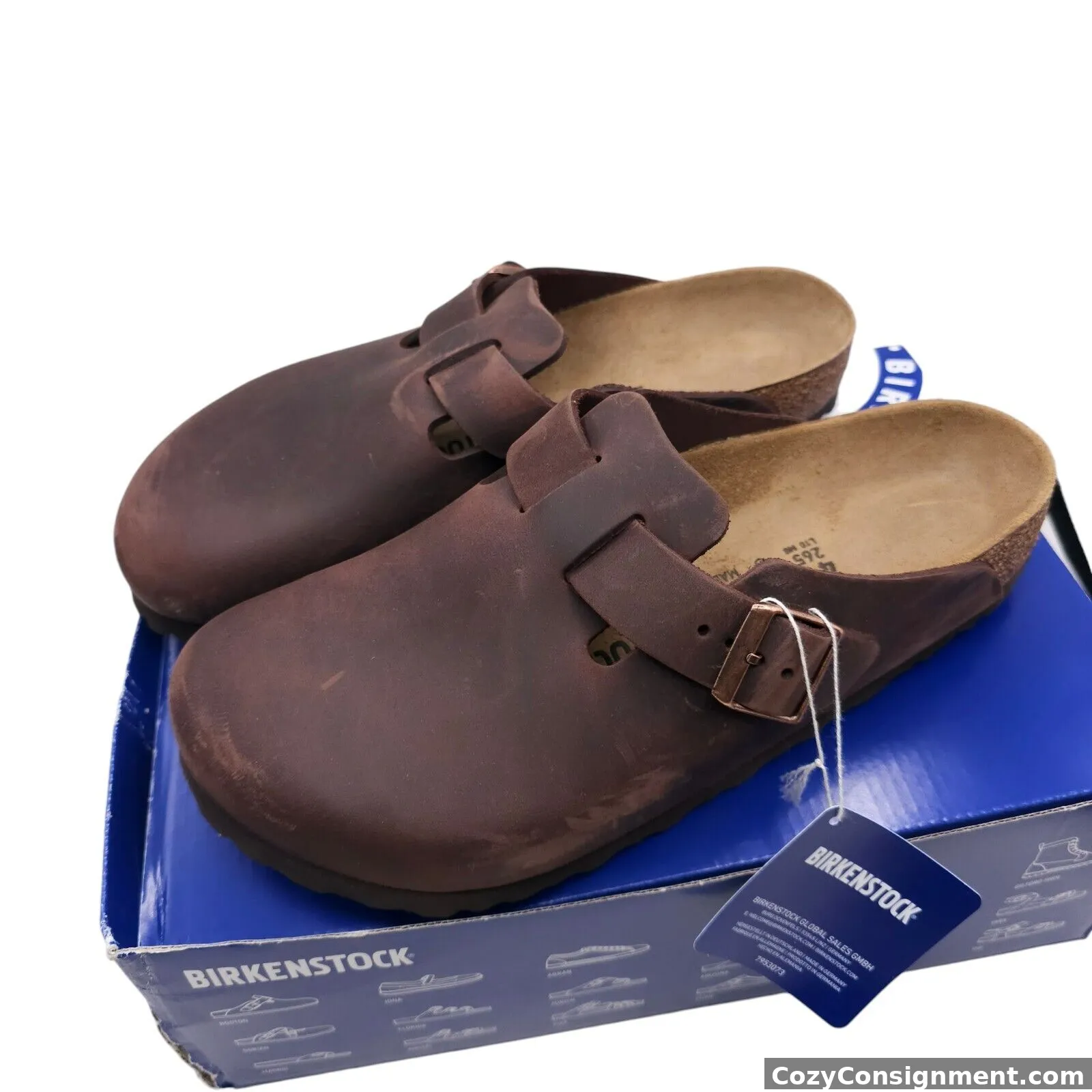 BIRKENSTOCK Boston Oiled Leather Clog Habana Brown EU 41 - US Men's 8 Women's 10