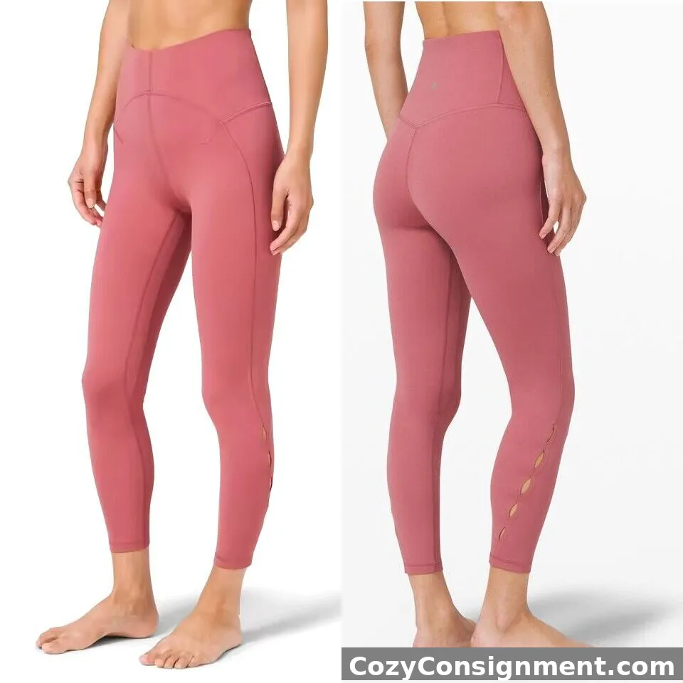 LULULEMON Unlimit High-Rise Tight 25" Keyhole Brier Rose Size 6