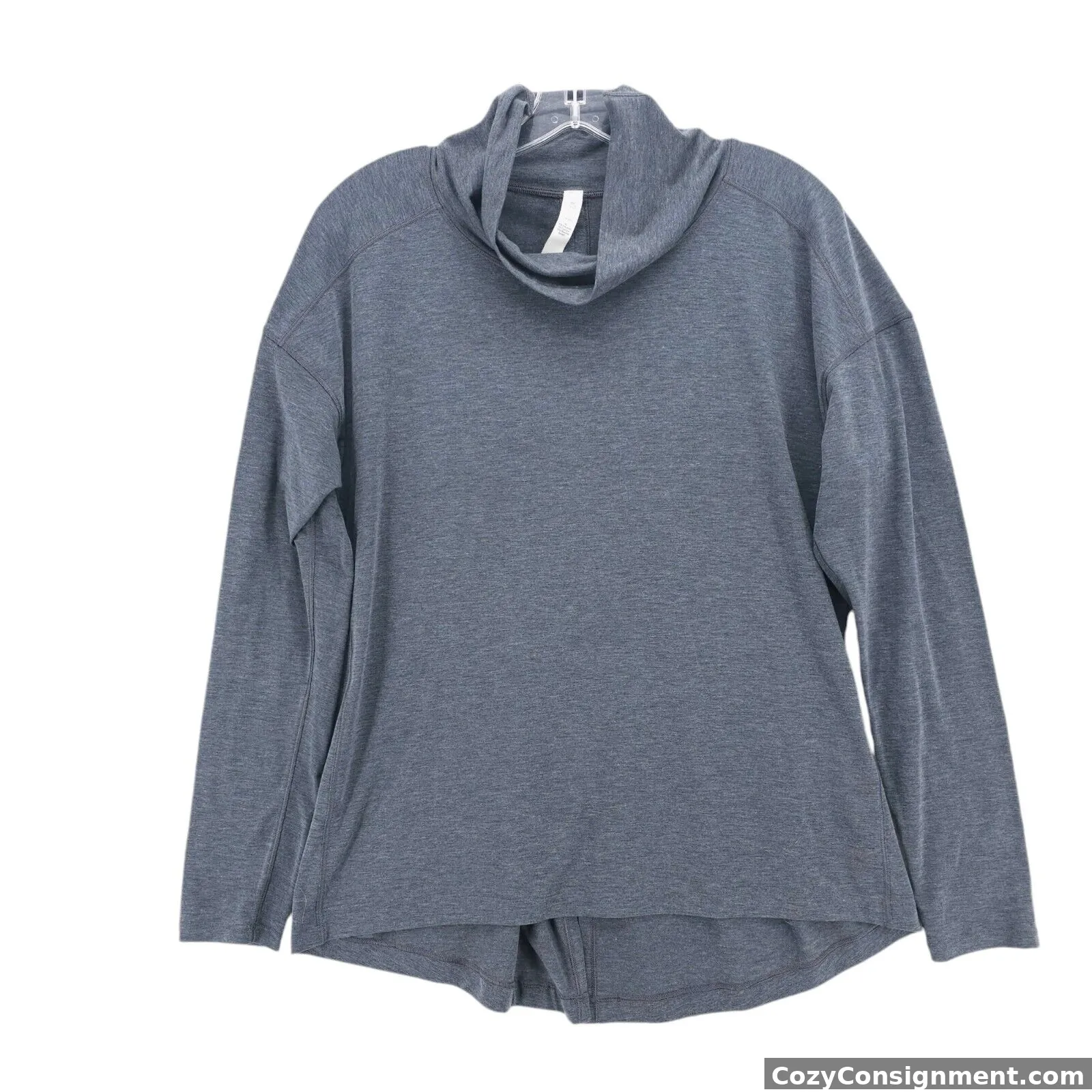 LULULEMON See You In Savasana Split Back Top Heathered Deep Coal Gray Size 8