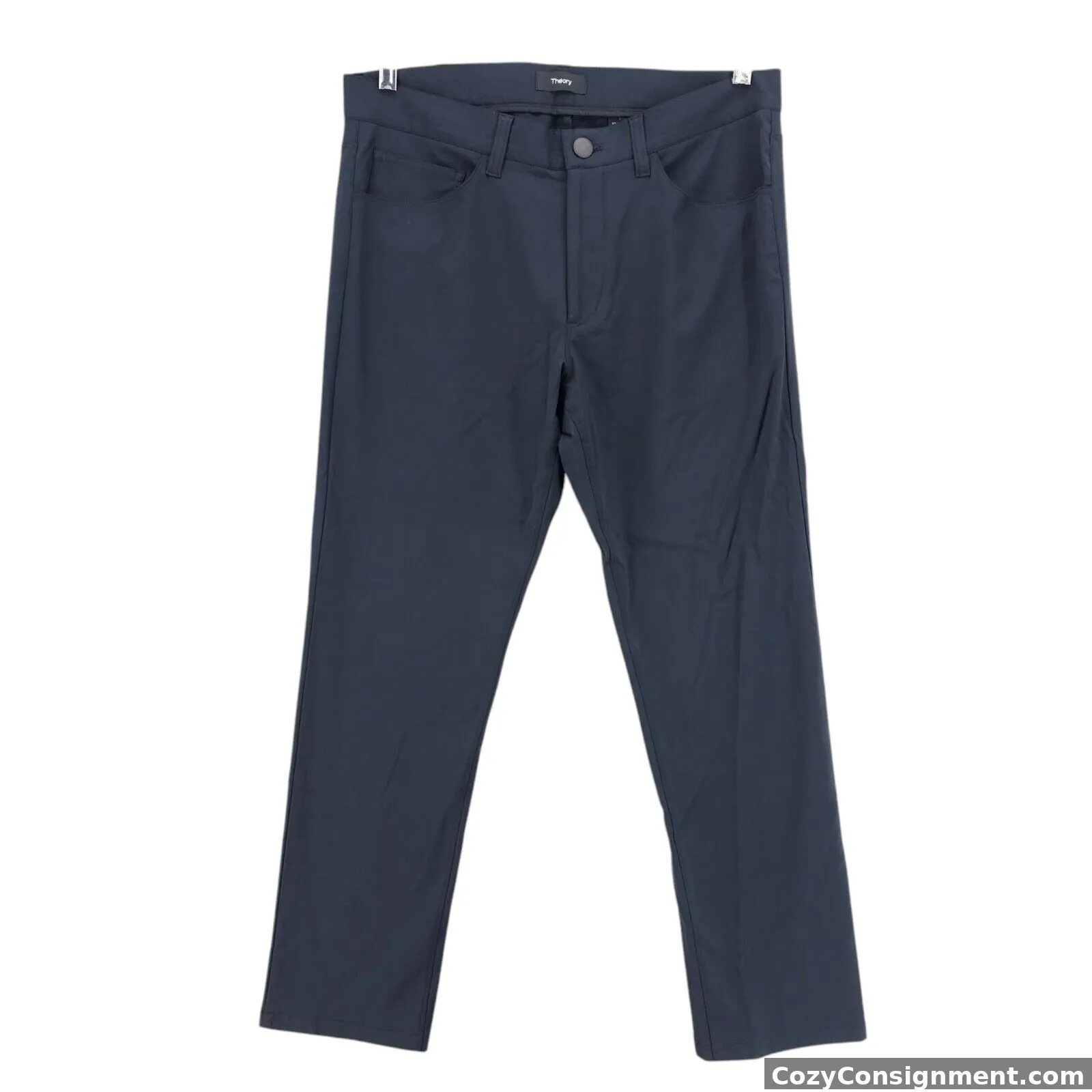 THEORY Men's Dark Navy Blue Raffi Neoteric Twill 5-Pocket Pants Size 32