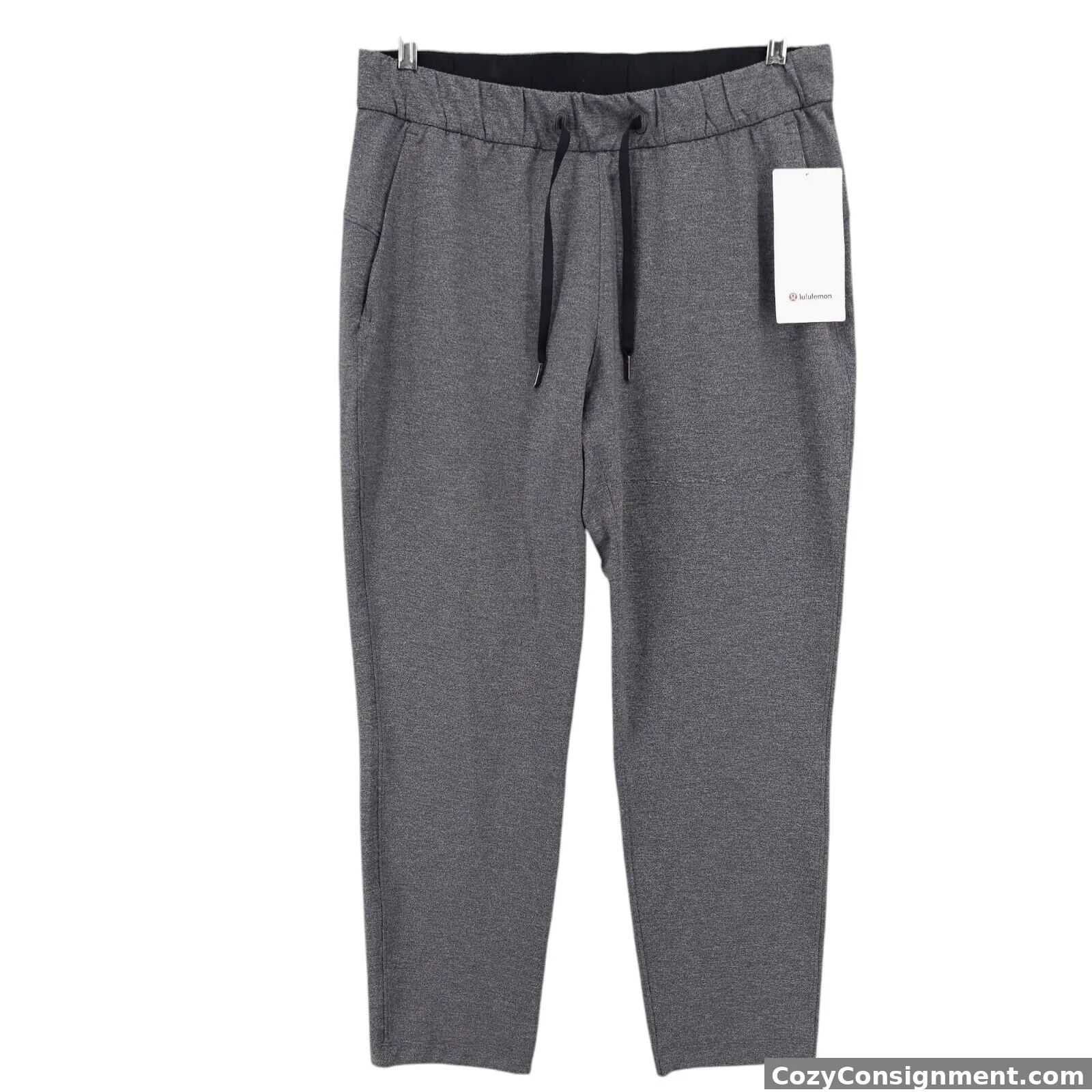 NWT LULULEMON On The Fly Pants HBLK Heather Gray 7/8 Length Size 10