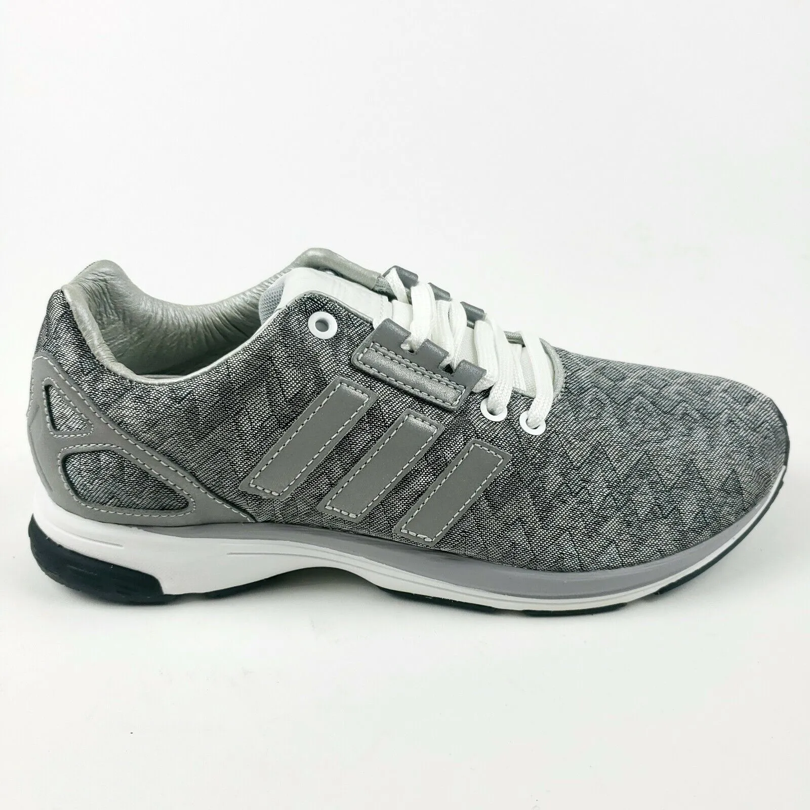 ADIDAS ZX FLUX TECH M21305 Originals Running Training Sneakers Silver Supcol 6.5