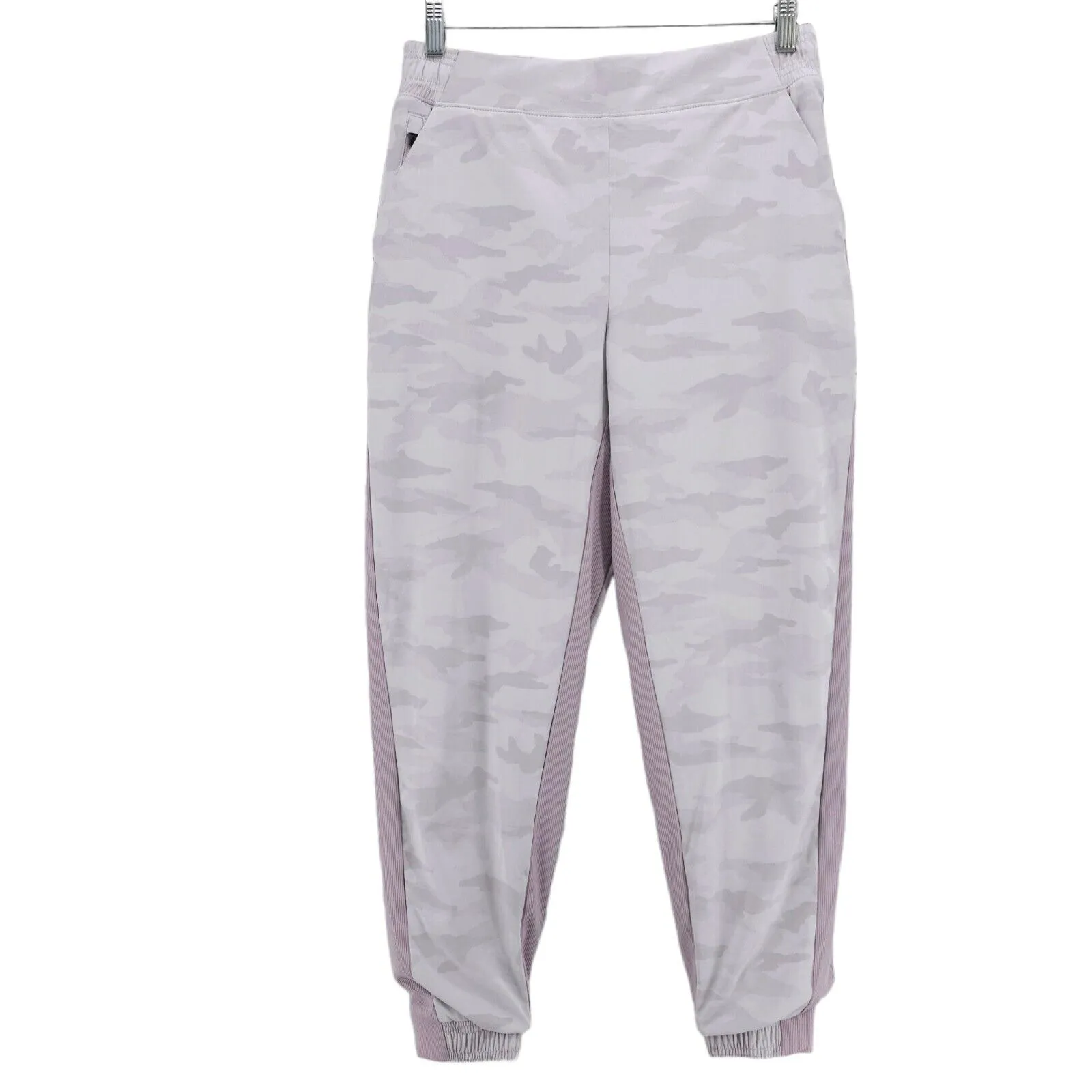 ATHLETA Brooklyn Lined Camo Joggers Pale Pink Stretch Size 10