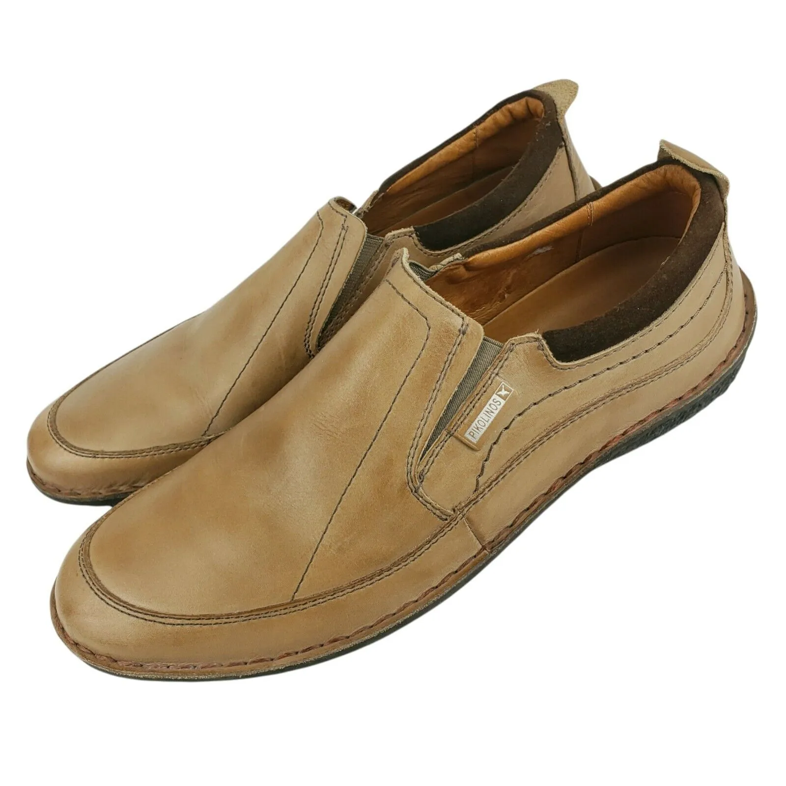 Pikolinos Slip On Loafers Beige Tan Men's EUC Size 41