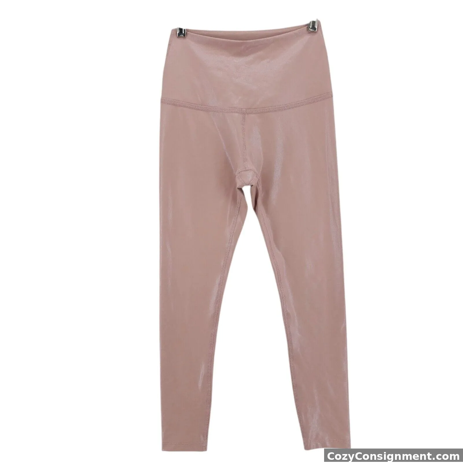 BEYOND YOGA Pearlized Leggings Blush Metallic Sheen Finish Size XS