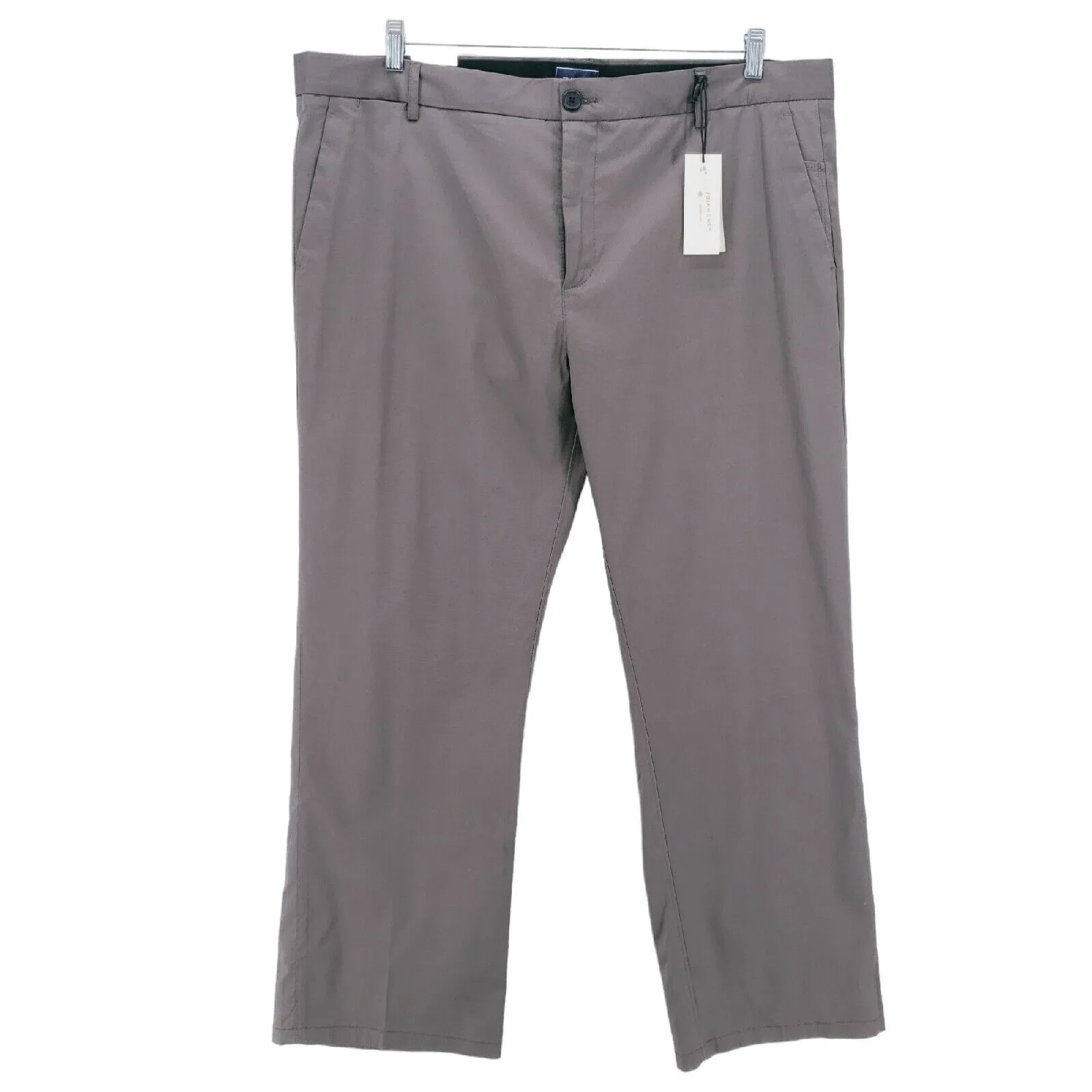 NWT 7 Diamonds Performance Parker Chino Pants Charcoal Gray Straight Fit 40x30