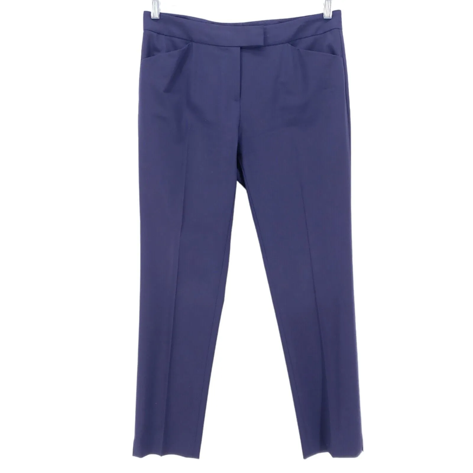 Lafayette 148 Purple Irving Skinny Stretch Wool Spandex Blend Dress Pants Size 4