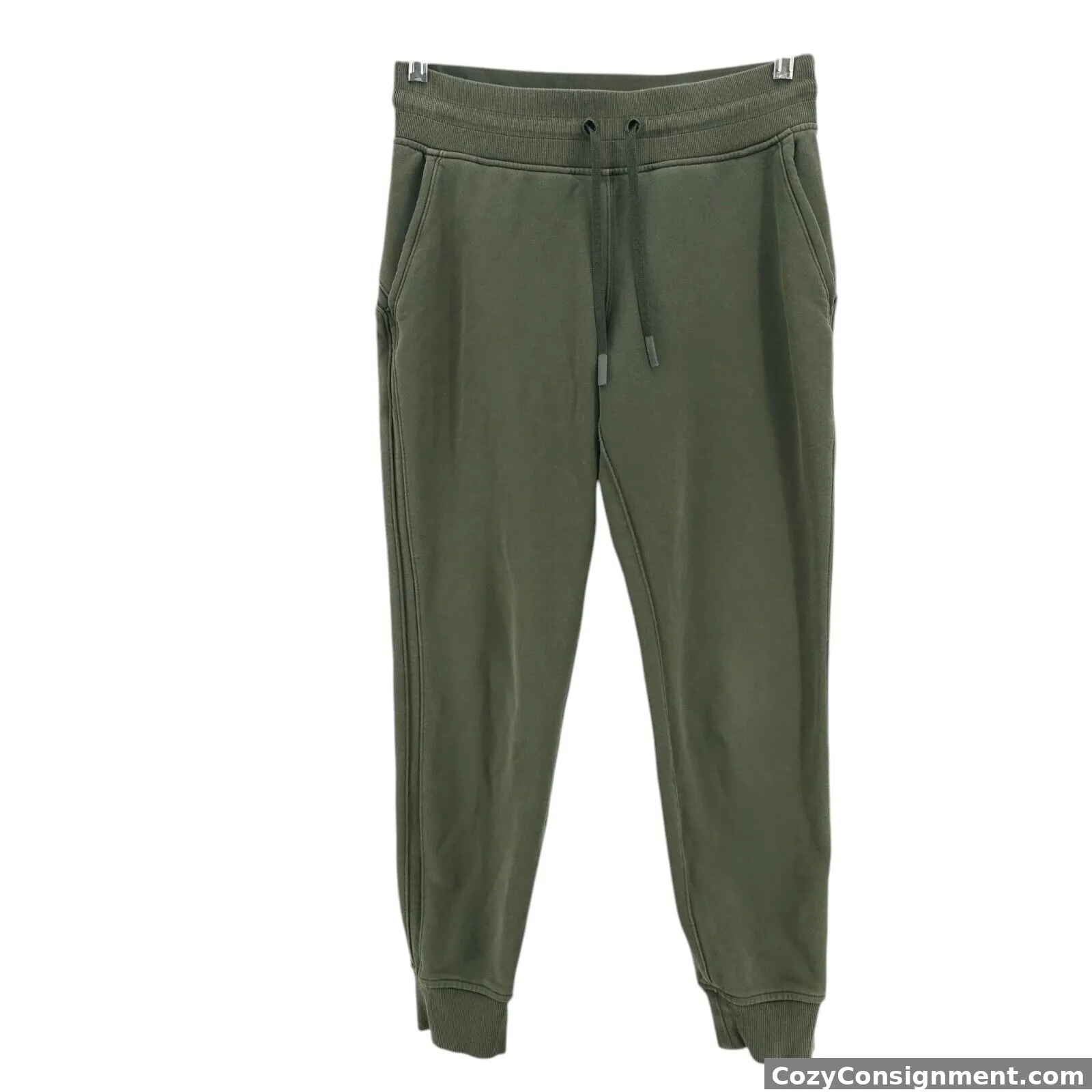 LULULEMON Warm Down Jogger Sweatpants Women's Olive Green Size 6