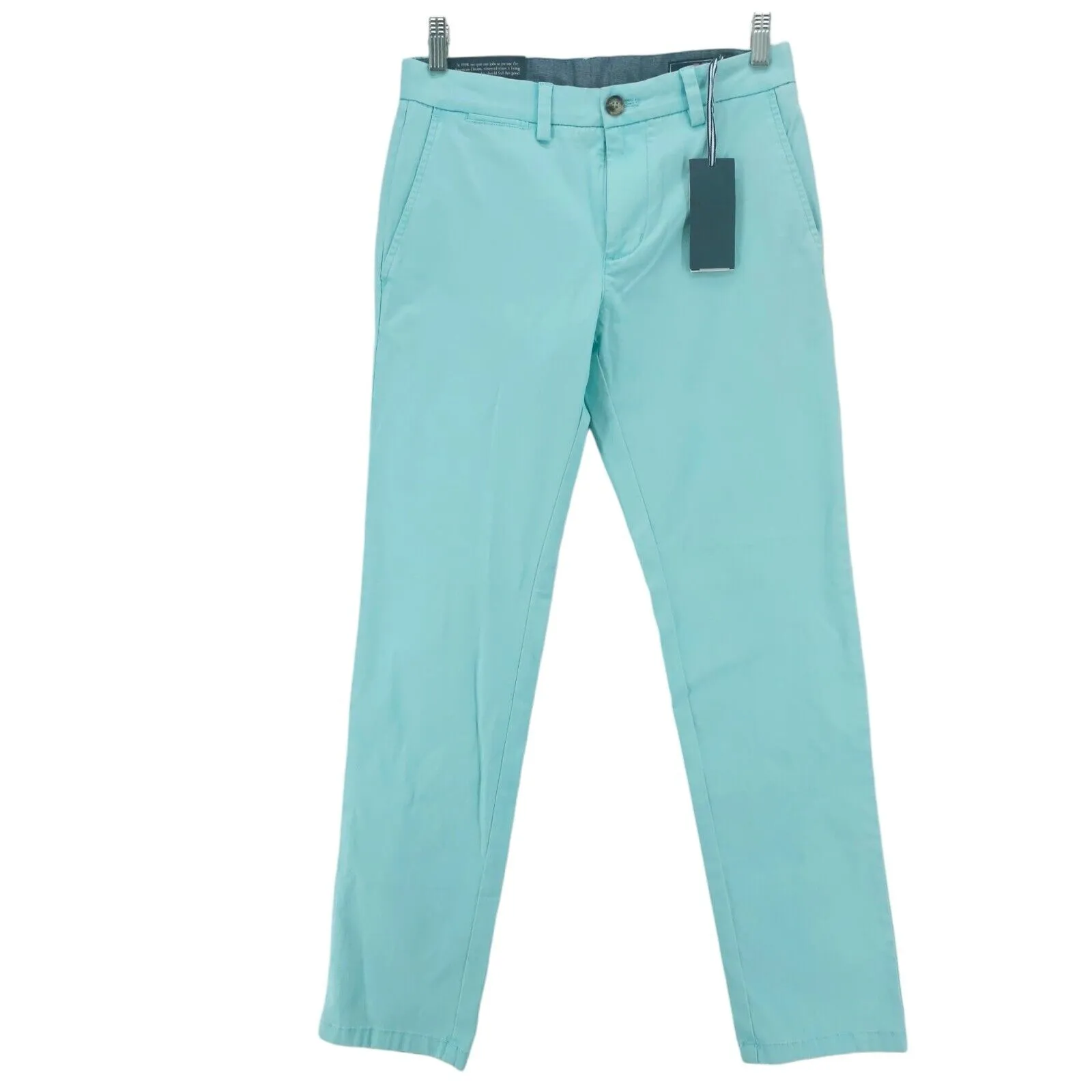 NWT Vineyard Vines Breaker Pant Chino Casual CAICOS Blue Size 28x32