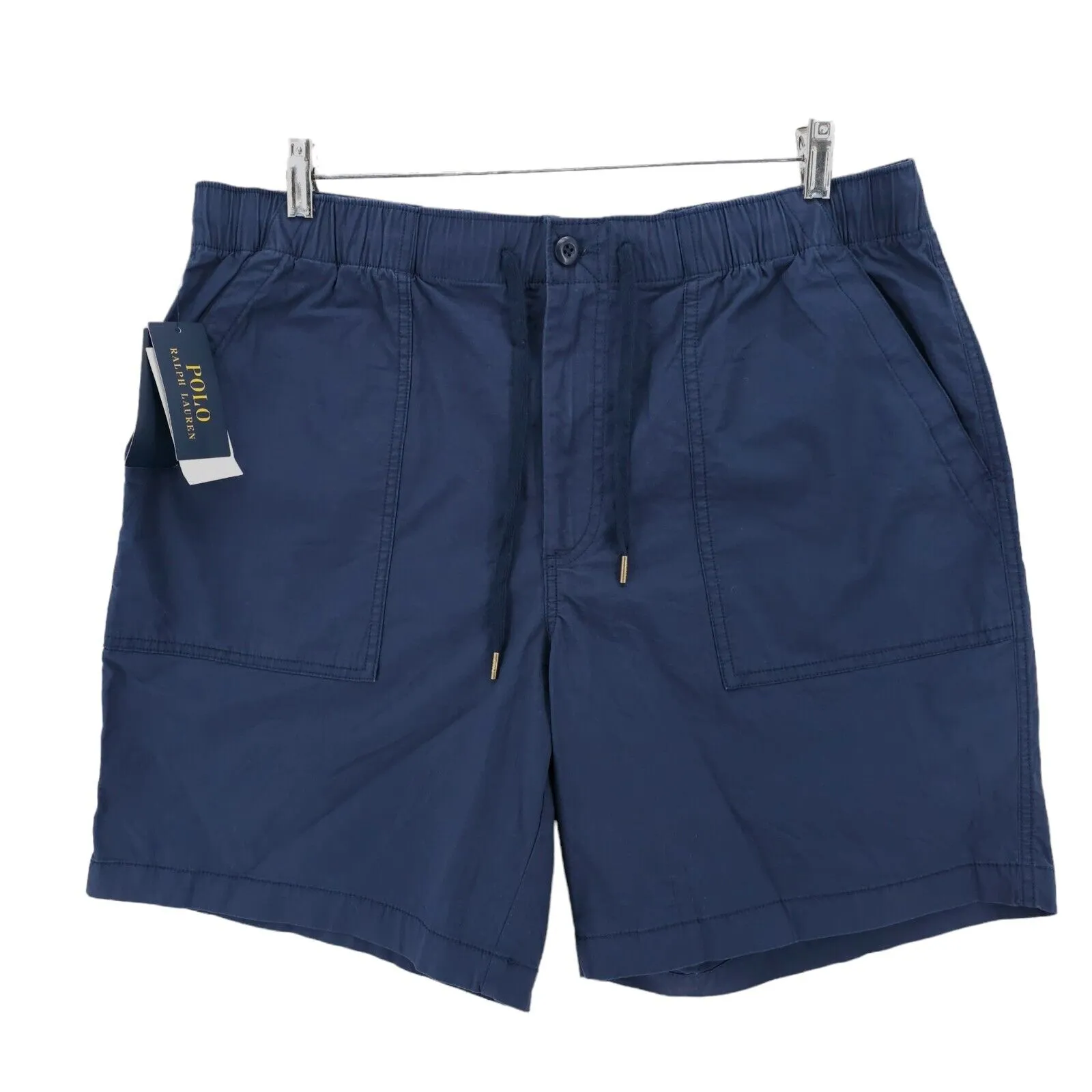 POLO RALPH LAUREN NWT Men’s Blue Relaxed Elastic Waist Shorts Classic  Size: XXL