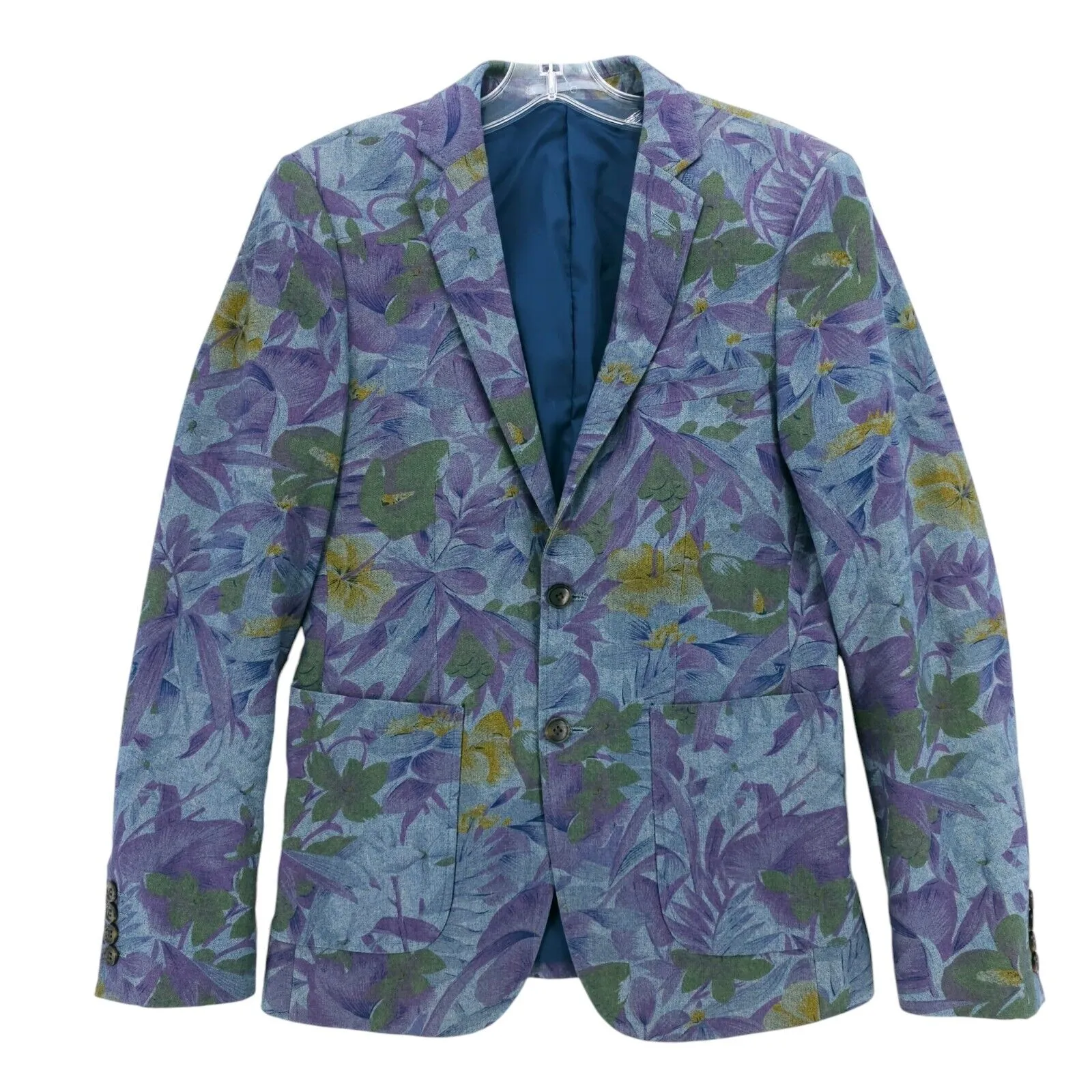 ASOS Floral Blazer Jacket Men's 100% Cotton Size to fit chest 36"