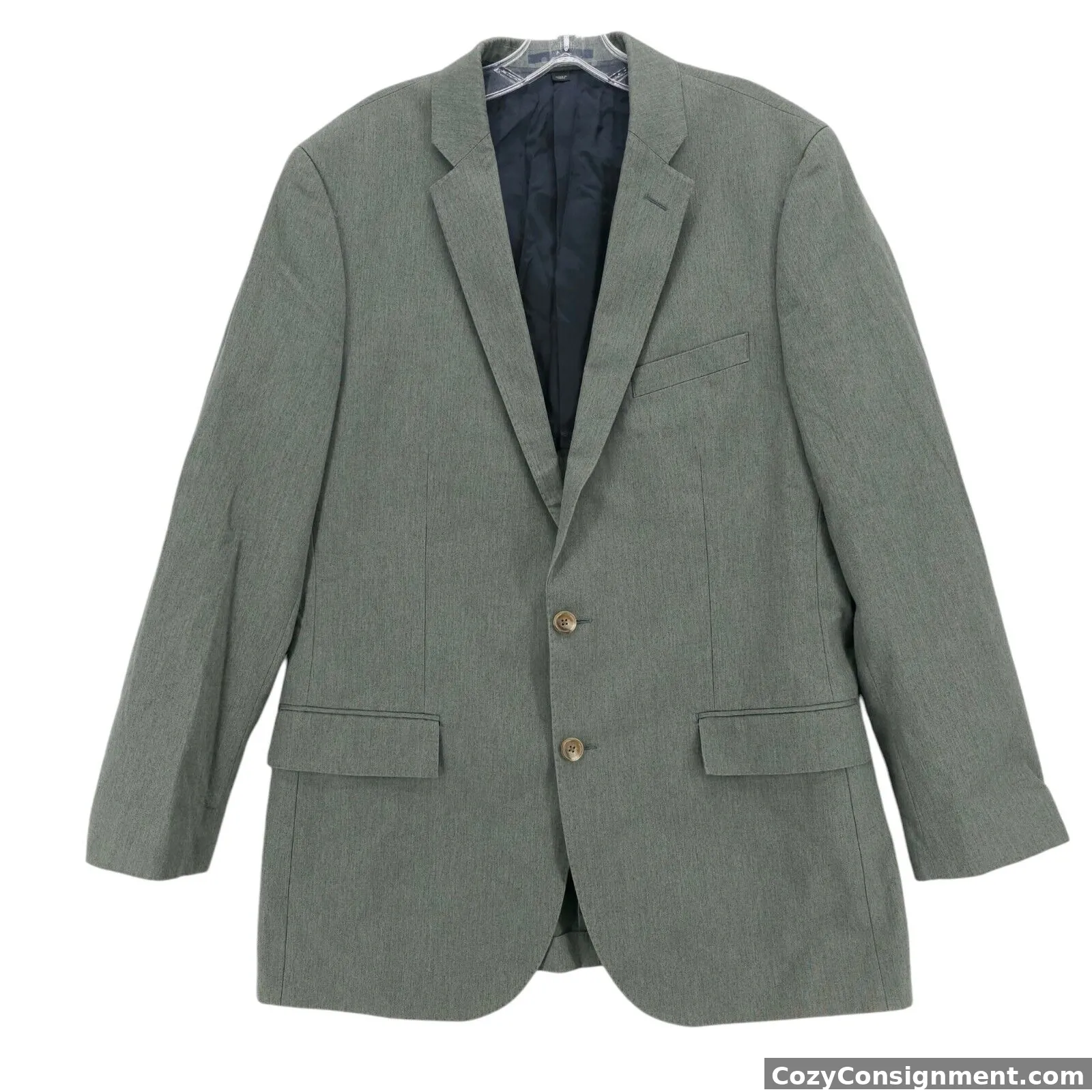 J. CREW Ludlow Blazer Jacket Green Cotton Blend Size 42L