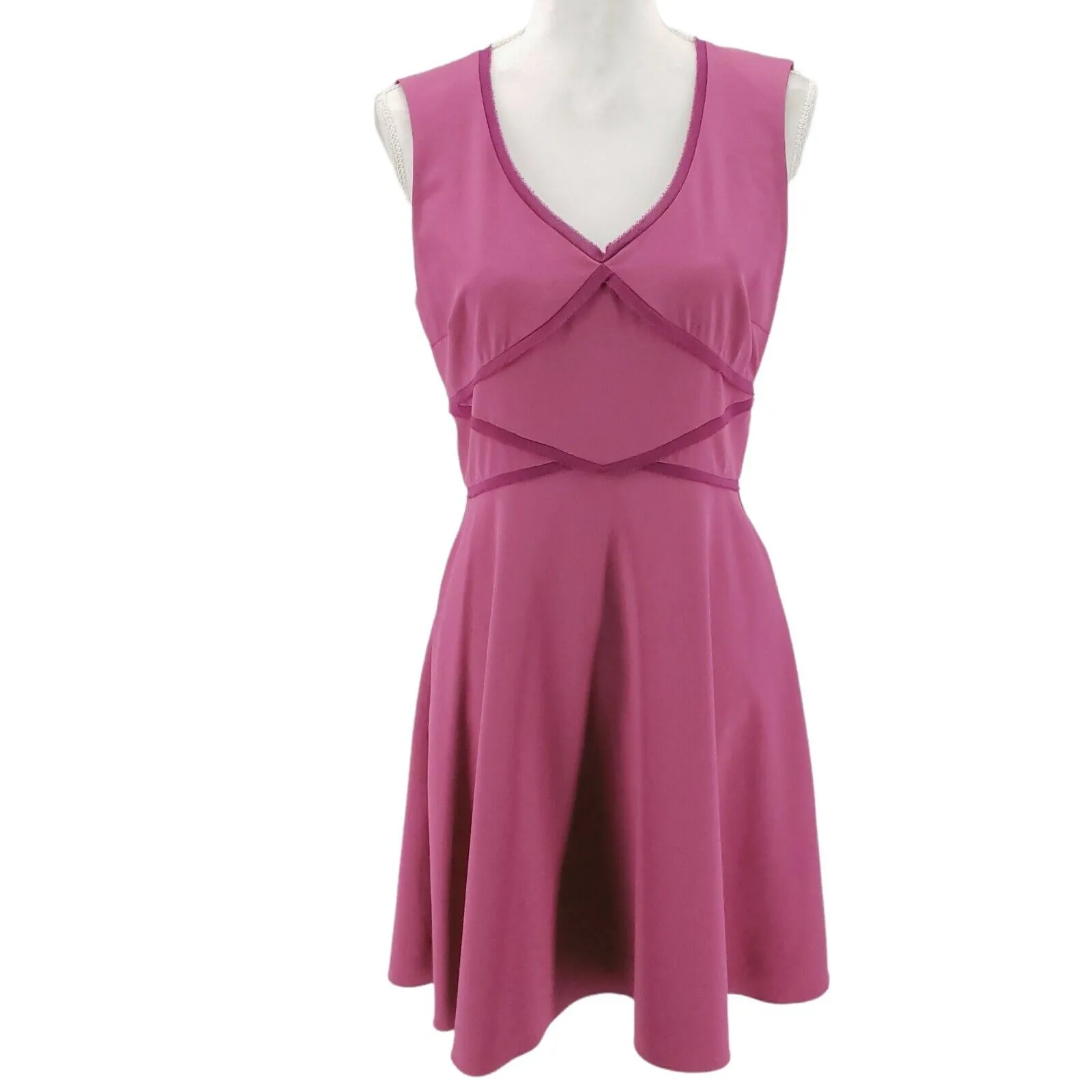 Z Spoke by Zac Posen Magenta Purple Sleeveless Dress EUC Size 8