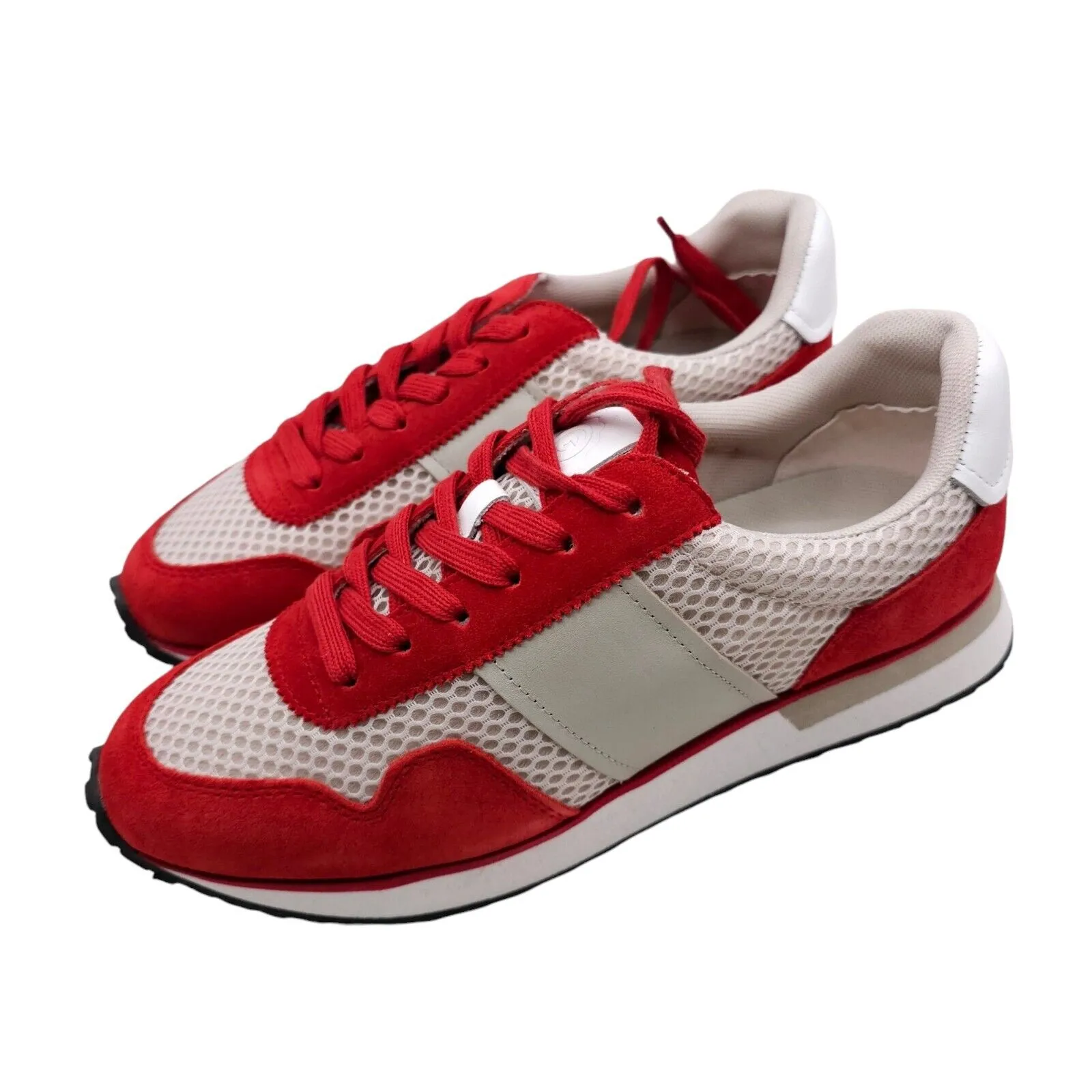 GREATS BROOKLYN McCarren Red Suede Mesh Sneakers UNISEX Men's 7 Women's 9