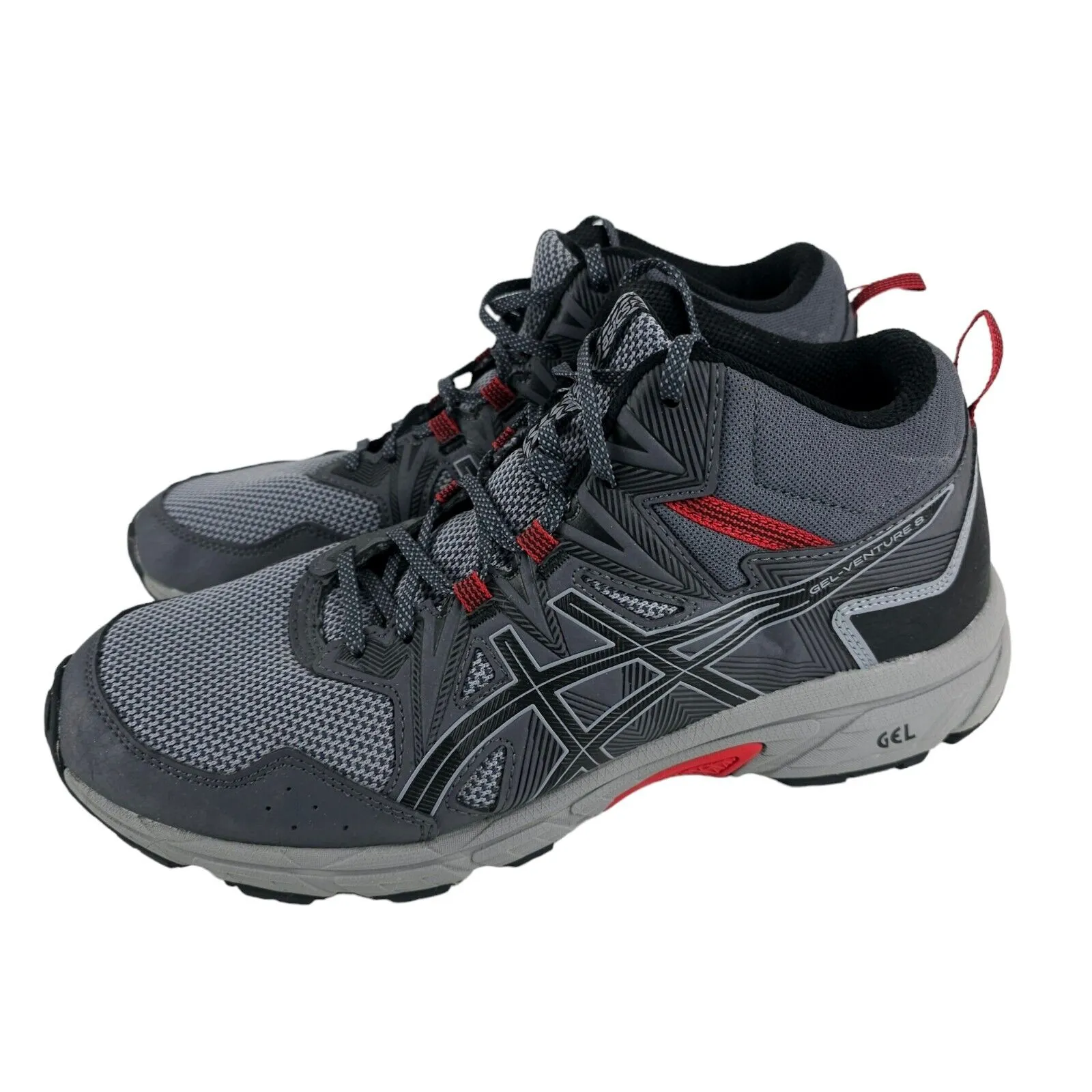 ASICS Gel-Venture 8 MT Mid Top Trail Running Hiking Shoes 1011A993 Gray US 10.5