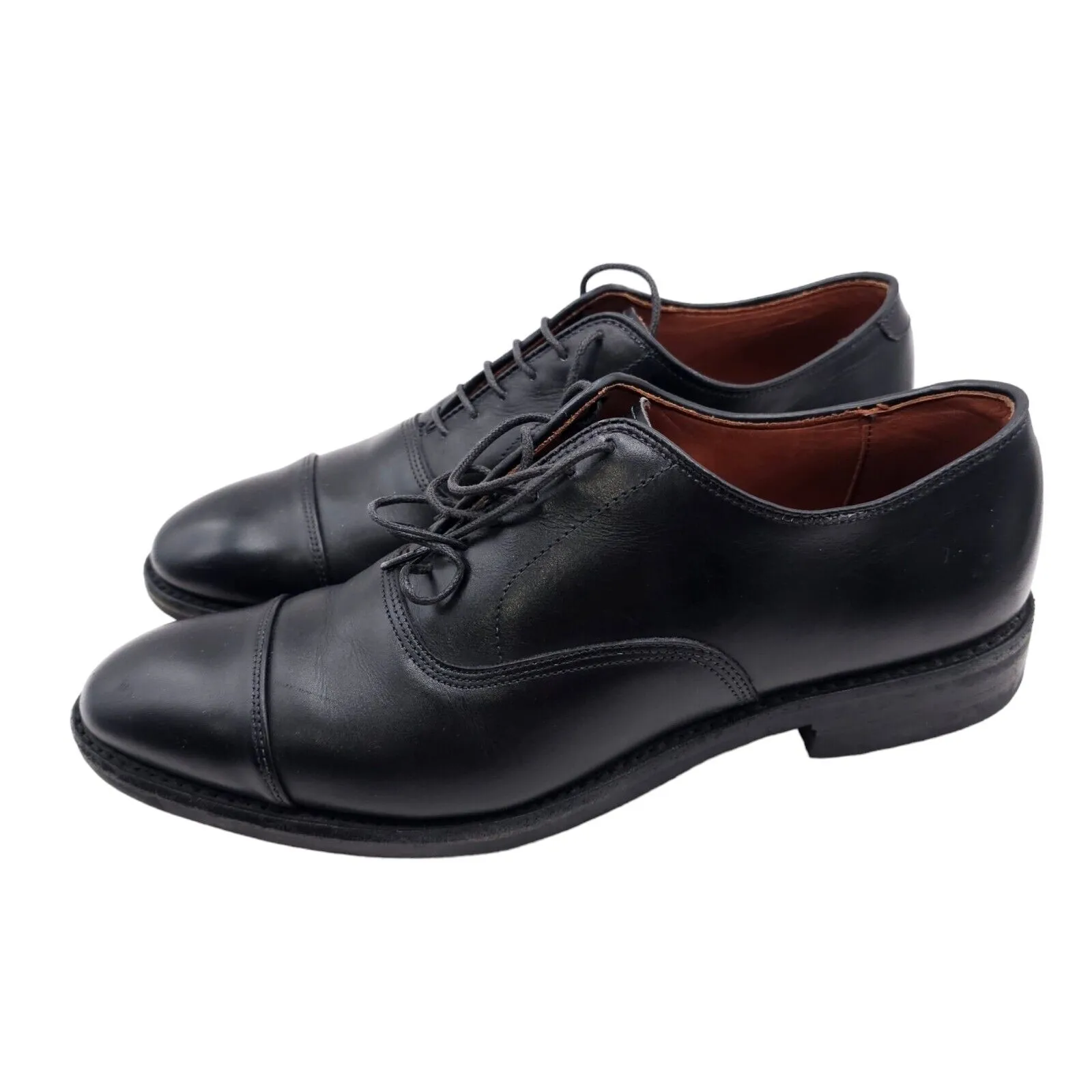 ALLEN EDMONDS  "PARK AVENUE" 5617 Mens Cap-Toe Oxfords Black DAINITE Size 10.5 B