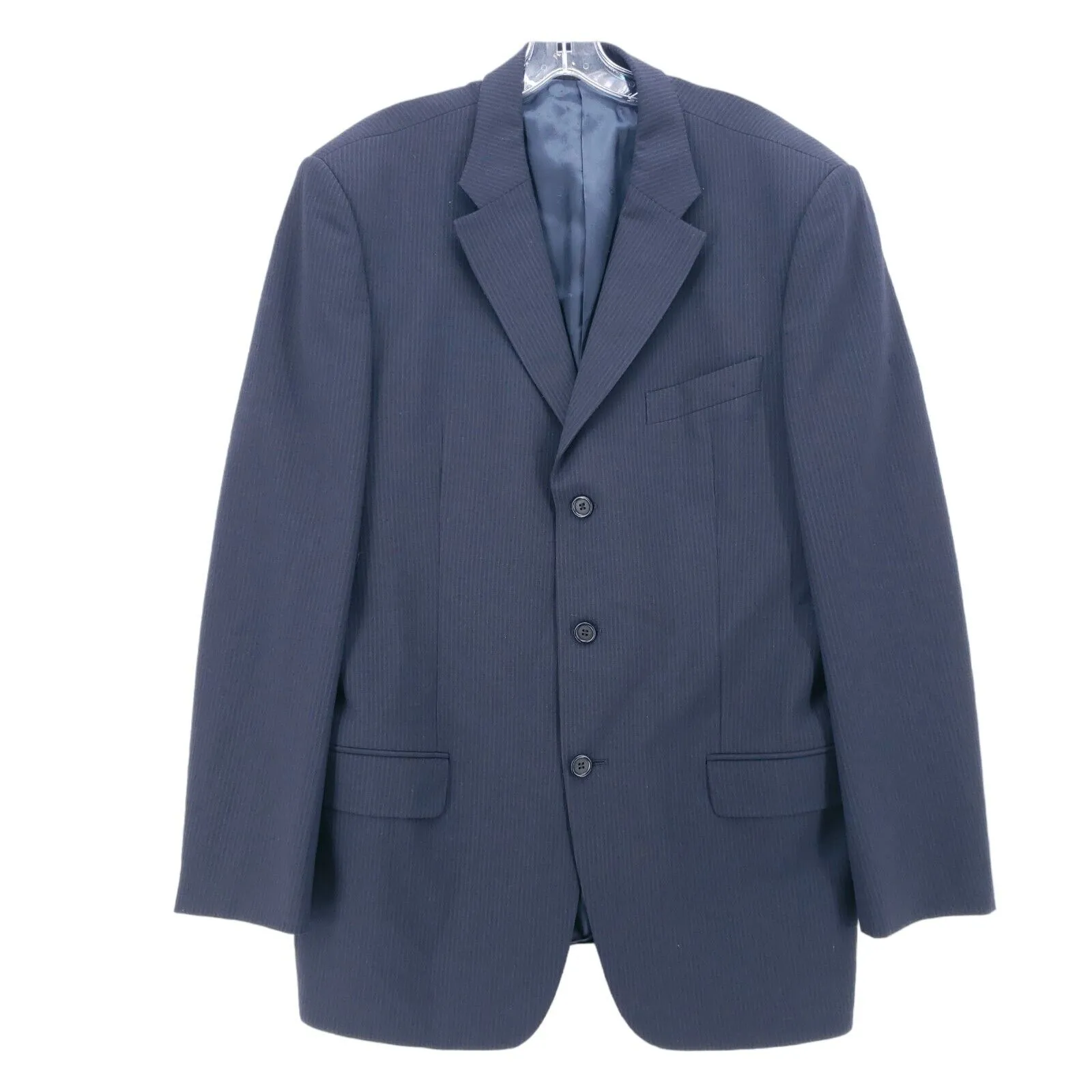 Valentino Roma Men's Blue Blazer Virgin Wool Blend Size 52 L