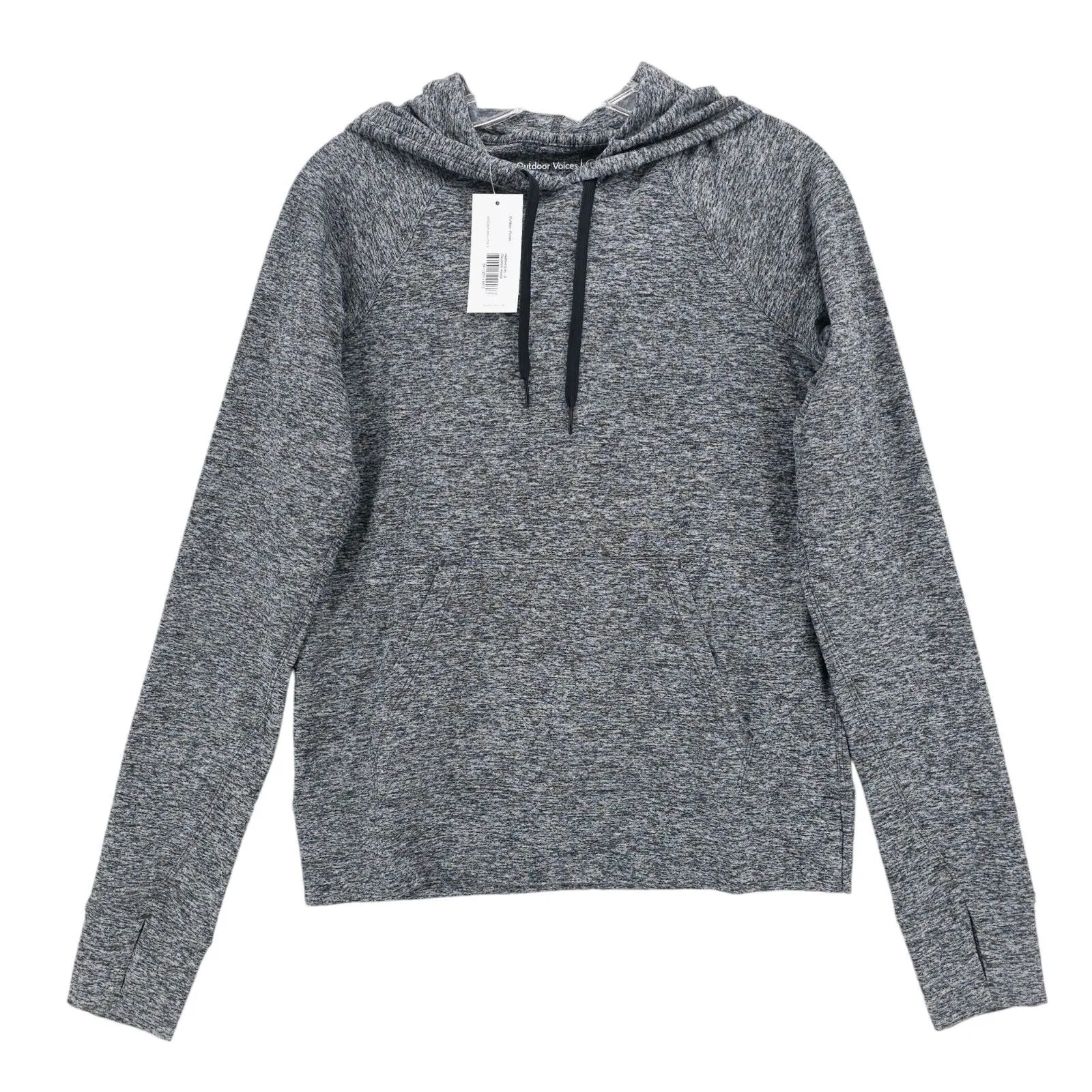 NWT OUTDOOR VOICES  Cloudknit Hoodie Heather Gray Tumbholes Women's SMALL