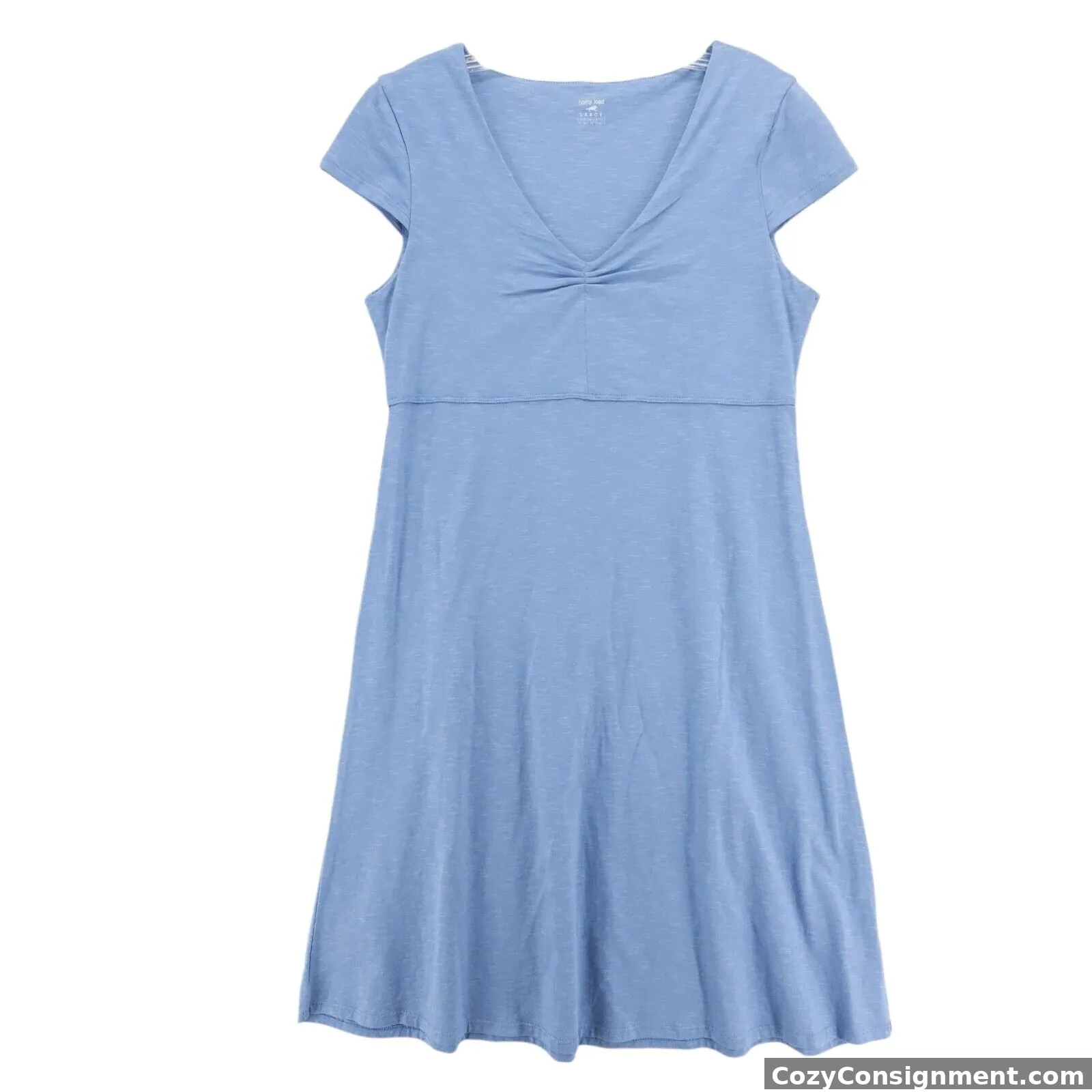 HORNY TOAD Blue Rosemarie Cap Sleeve Dress Stretch Tencel Lyocell LARGE