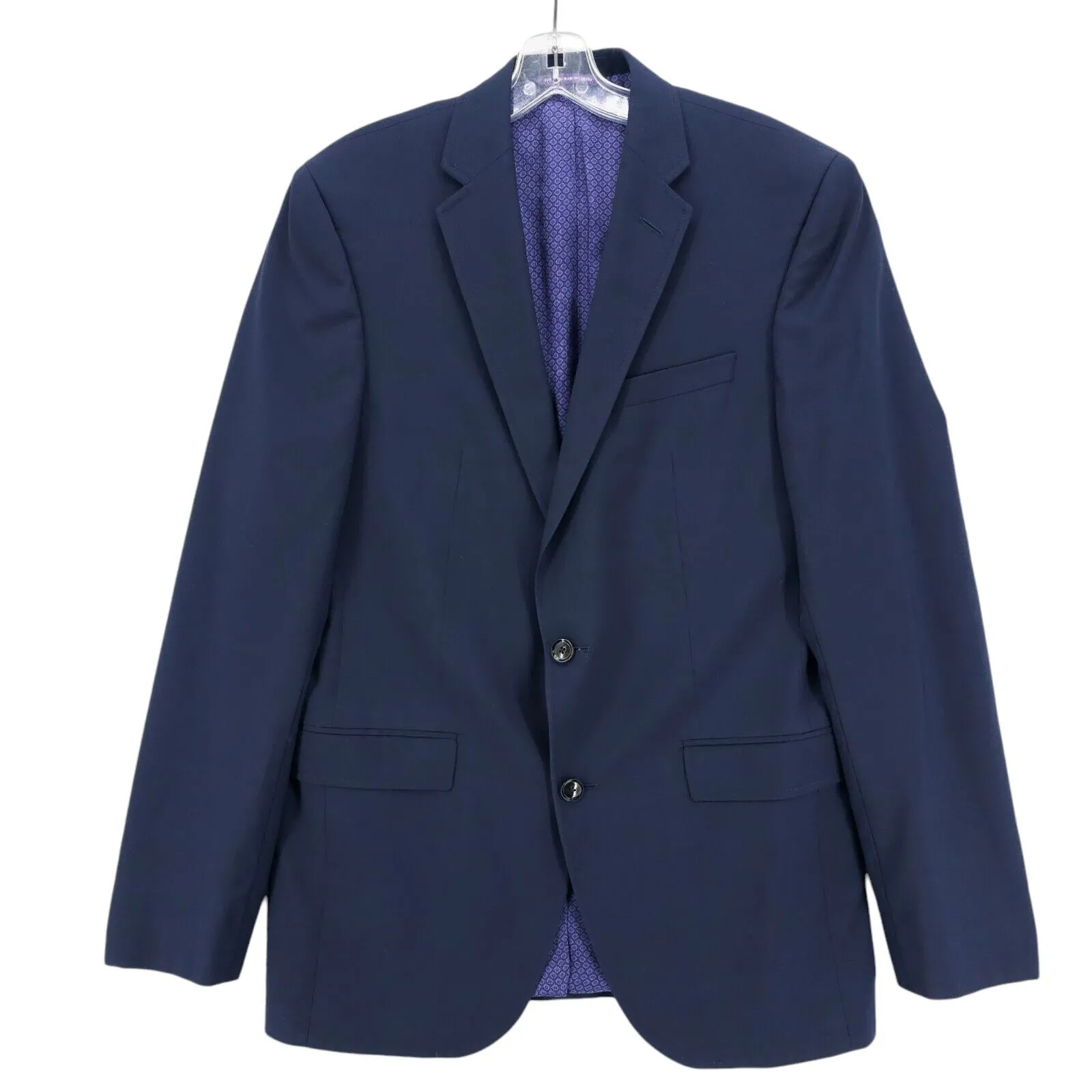 TED BAKER London Endurance “Trevi” Navy Blue Blazer Jacket 100% Wool Size 40L