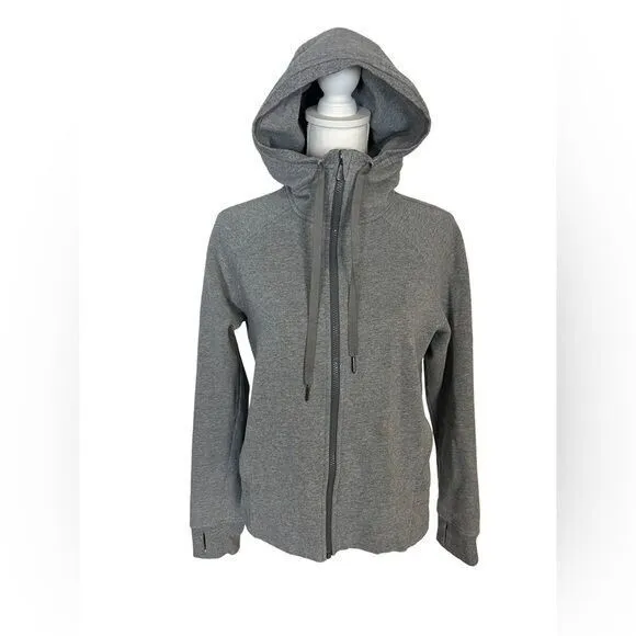 LULULEMON Women’s Gray At Ease Pullover Hoodie Sweatshirt Thumb N60416 Size 8