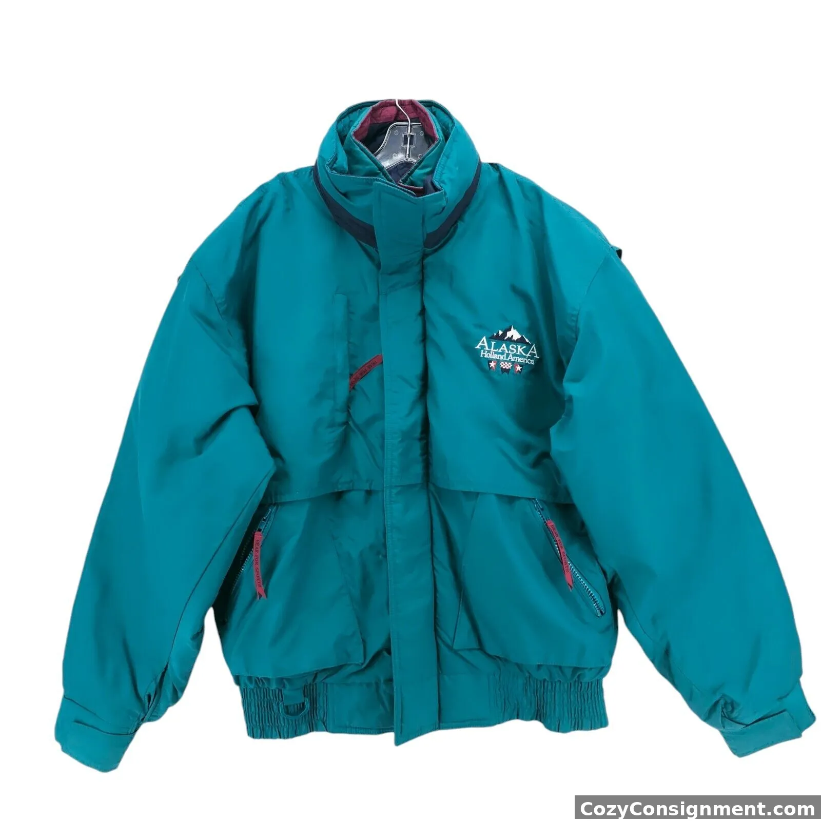 ALASKA Holland America Gear for Sports 3-in-1 Jacket Teal Vintage Size MEDIUM